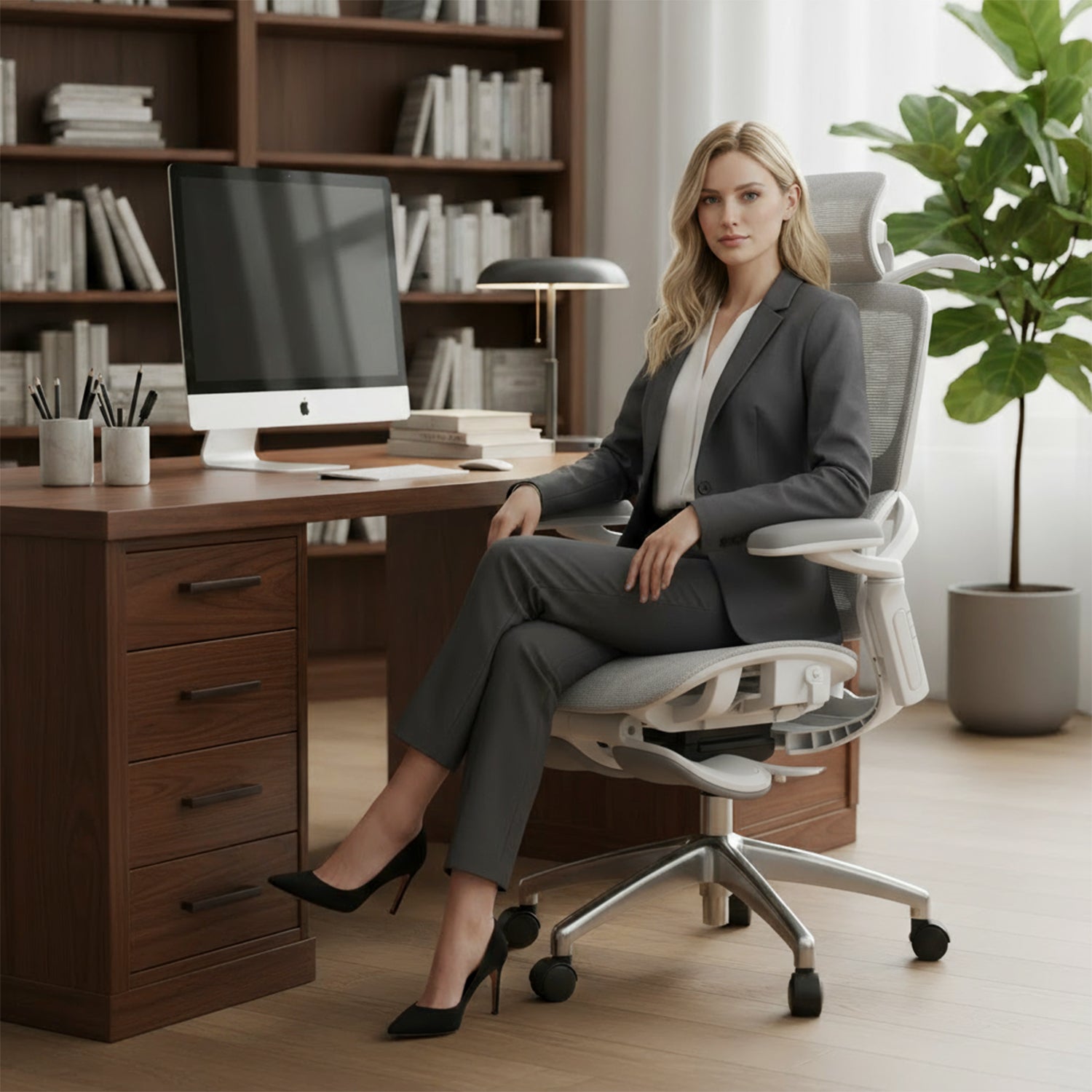 Drogo Evo Lounge Office Chair for Work from Home, Chair for Study with Breathable Mesh