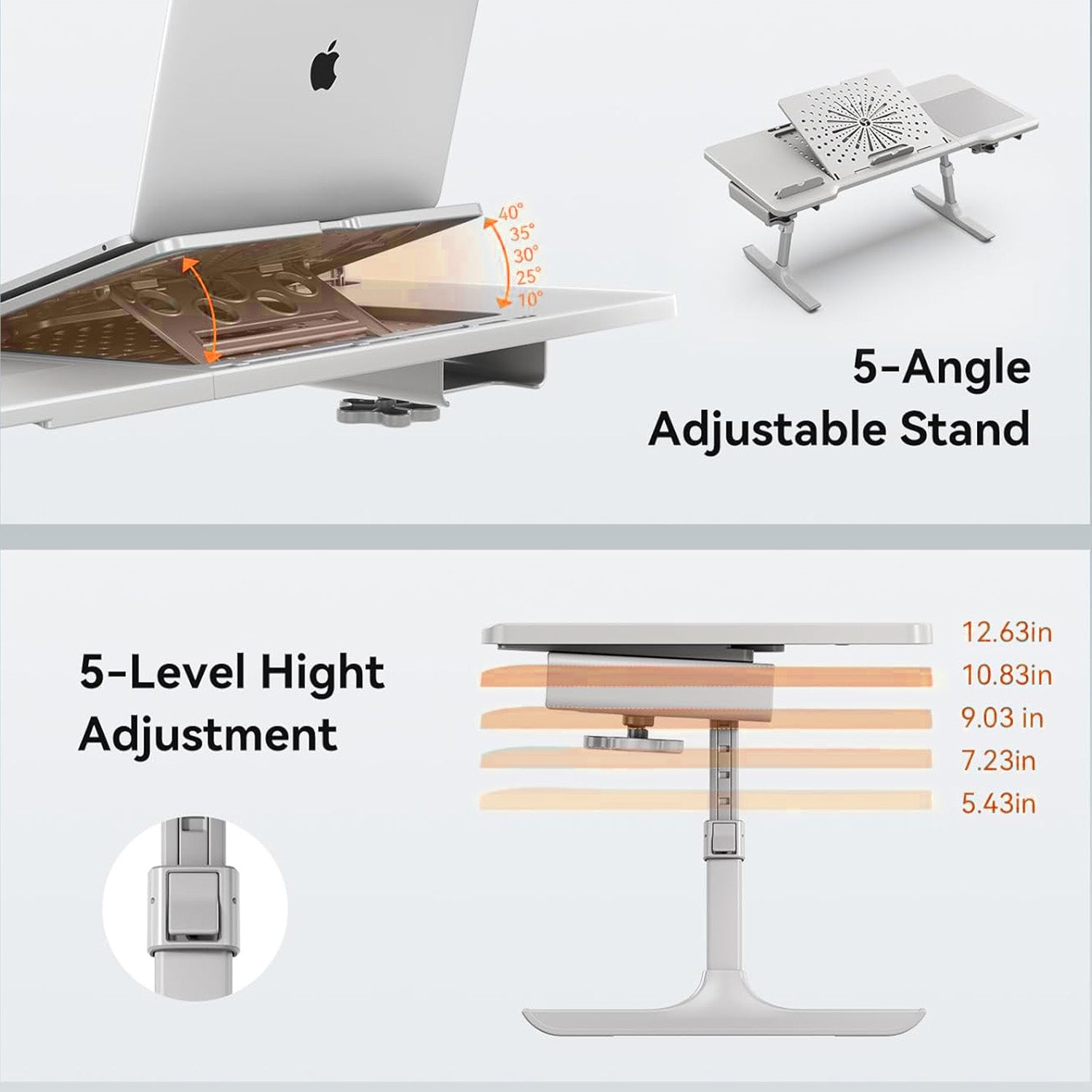 Drogo Laptop Bed Tray Desk, Designed Exclusively for Posture Series Chairs