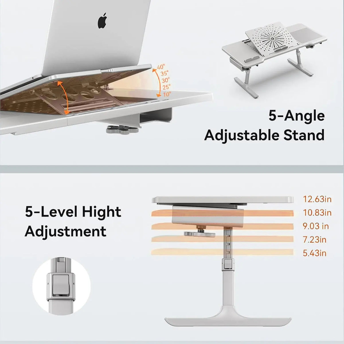 Drogo Laptop Bed Tray Desk, Designed Exclusively for Posture Series Chairs Drogo India