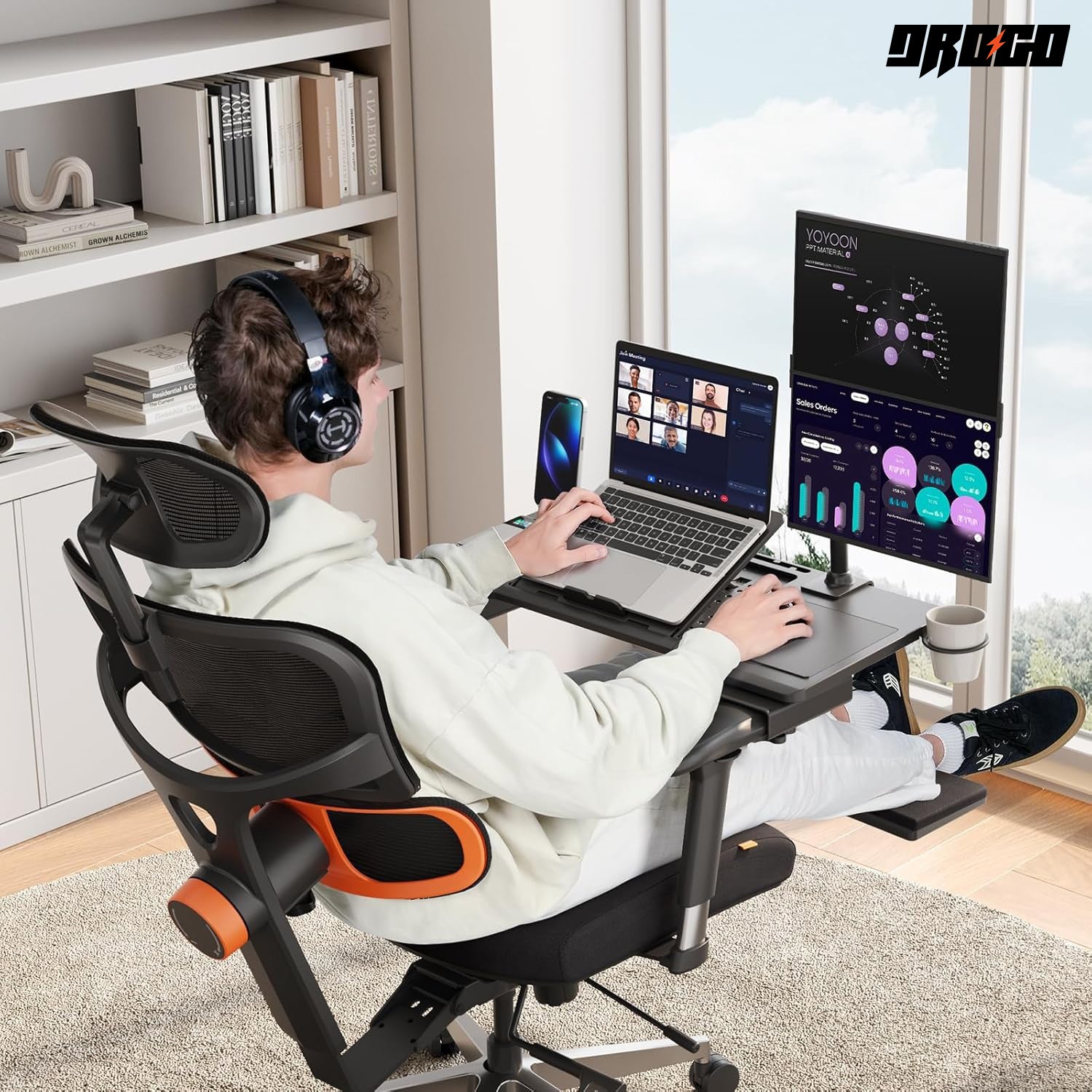 Drogo Laptop Bed Tray Desk, Designed Exclusively for Posture Series Chairs