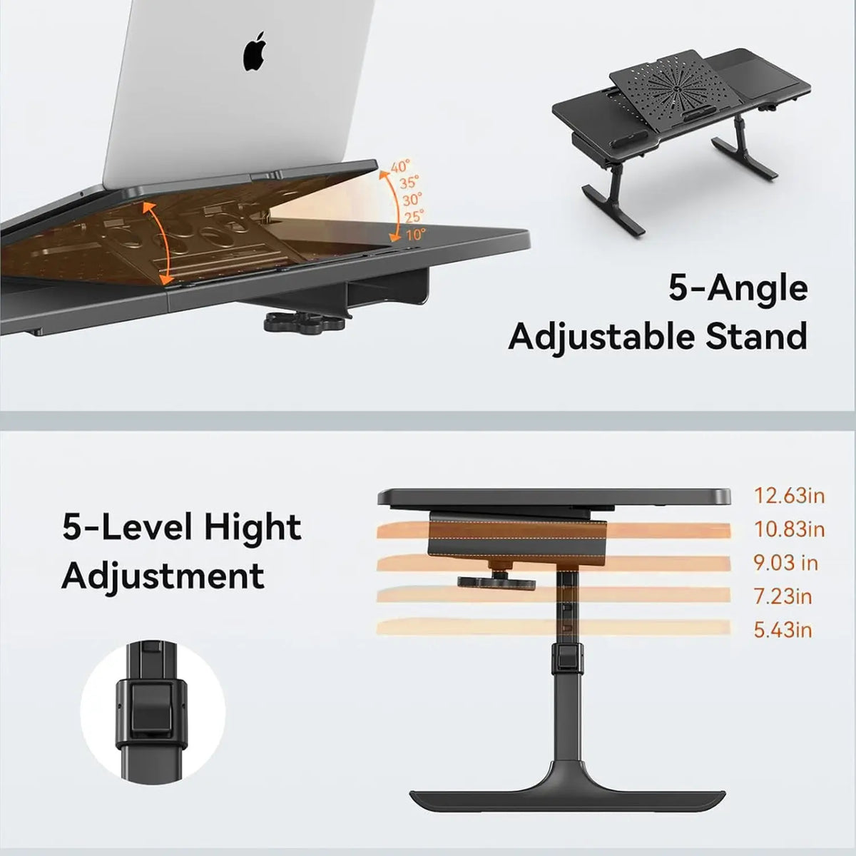 Drogo Laptop Bed Tray Desk, Designed Exclusively for Posture Series Chairs Drogo India