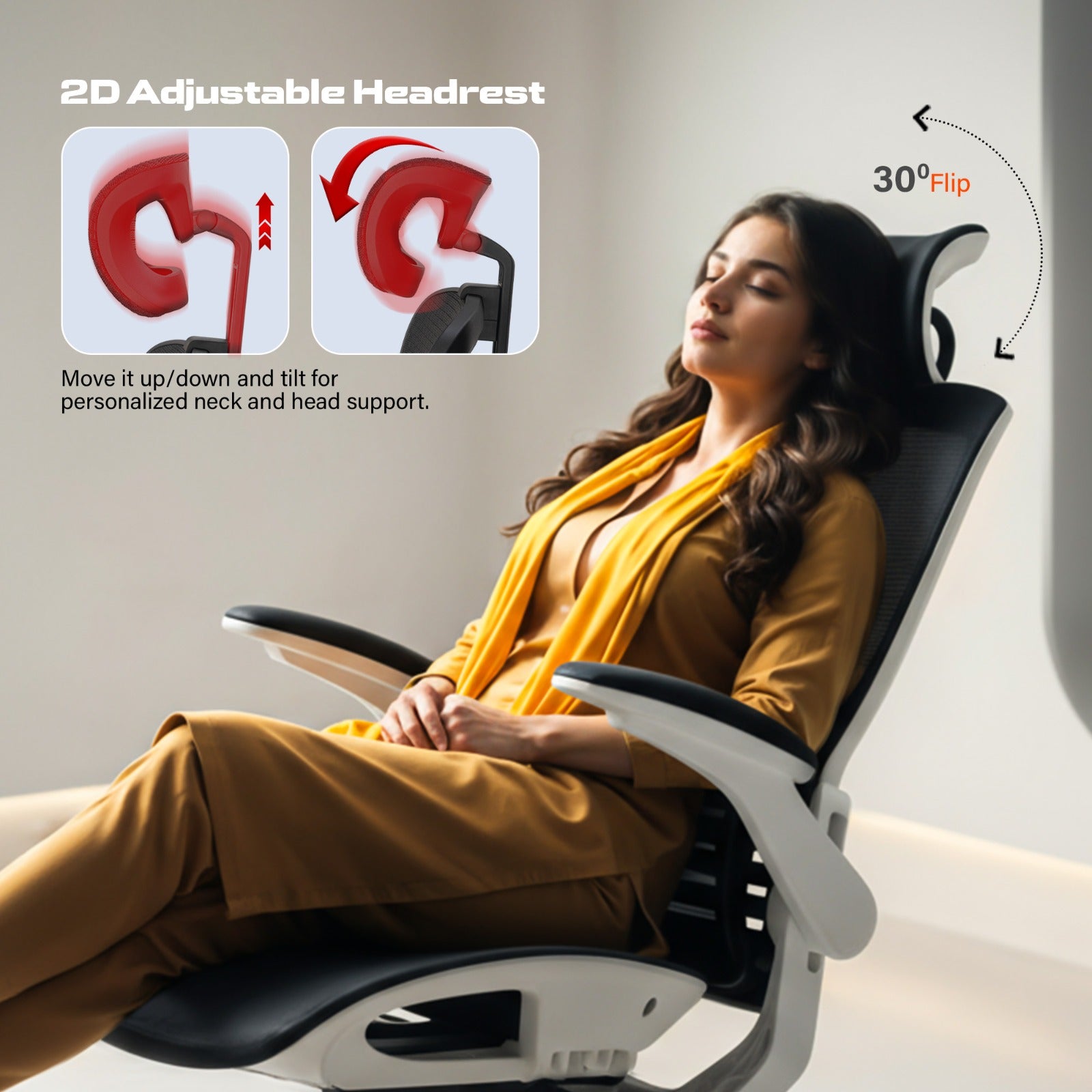 Drogo Ergonex Ergonomic Office Chair For Work From Home With Breathable Mesh