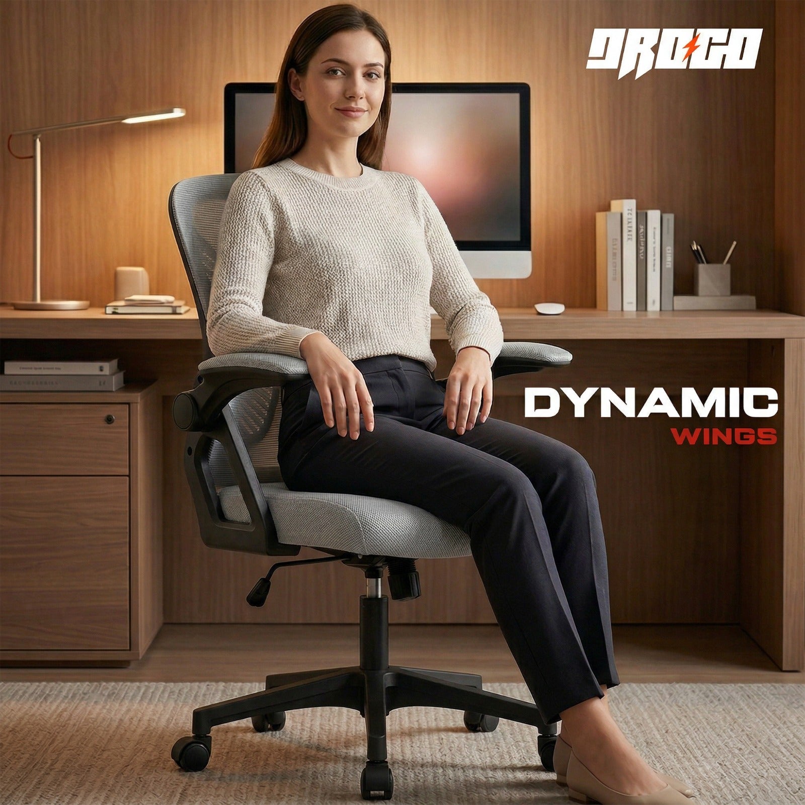 Drogo DynamicWing Ergonomic Computer Chair for Work from Home