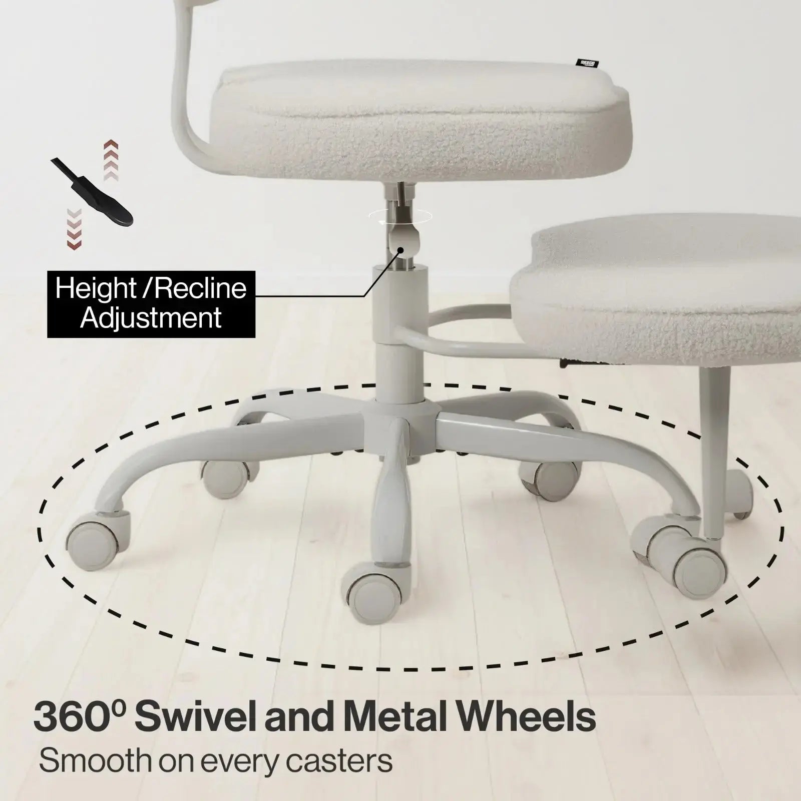 PREORDER Drogo Meditura Cross Legged Office Chair with Wheels, Wide Criss Cross Kneeling Drogo India