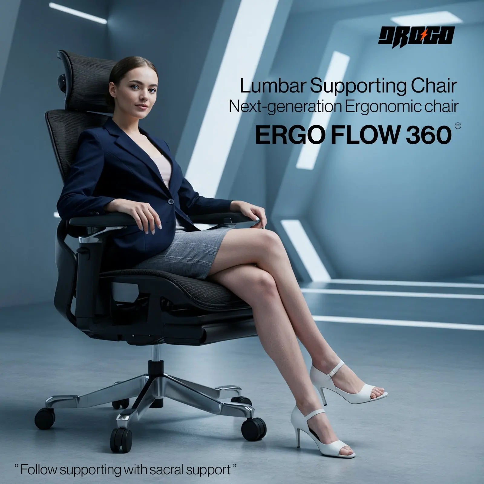 Flow360 Ergonomic Office Chair Drogo India
