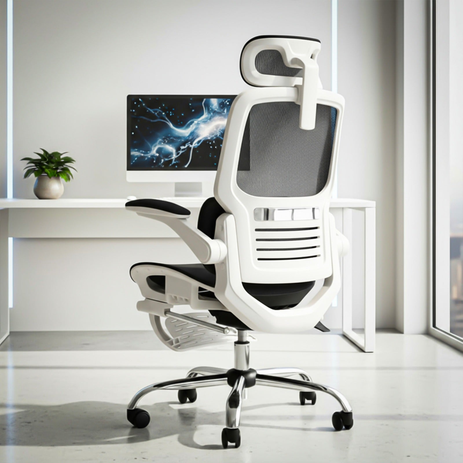 Drogo Ergonex Ergonomic Office Chair For Work From Home With Breathable Mesh