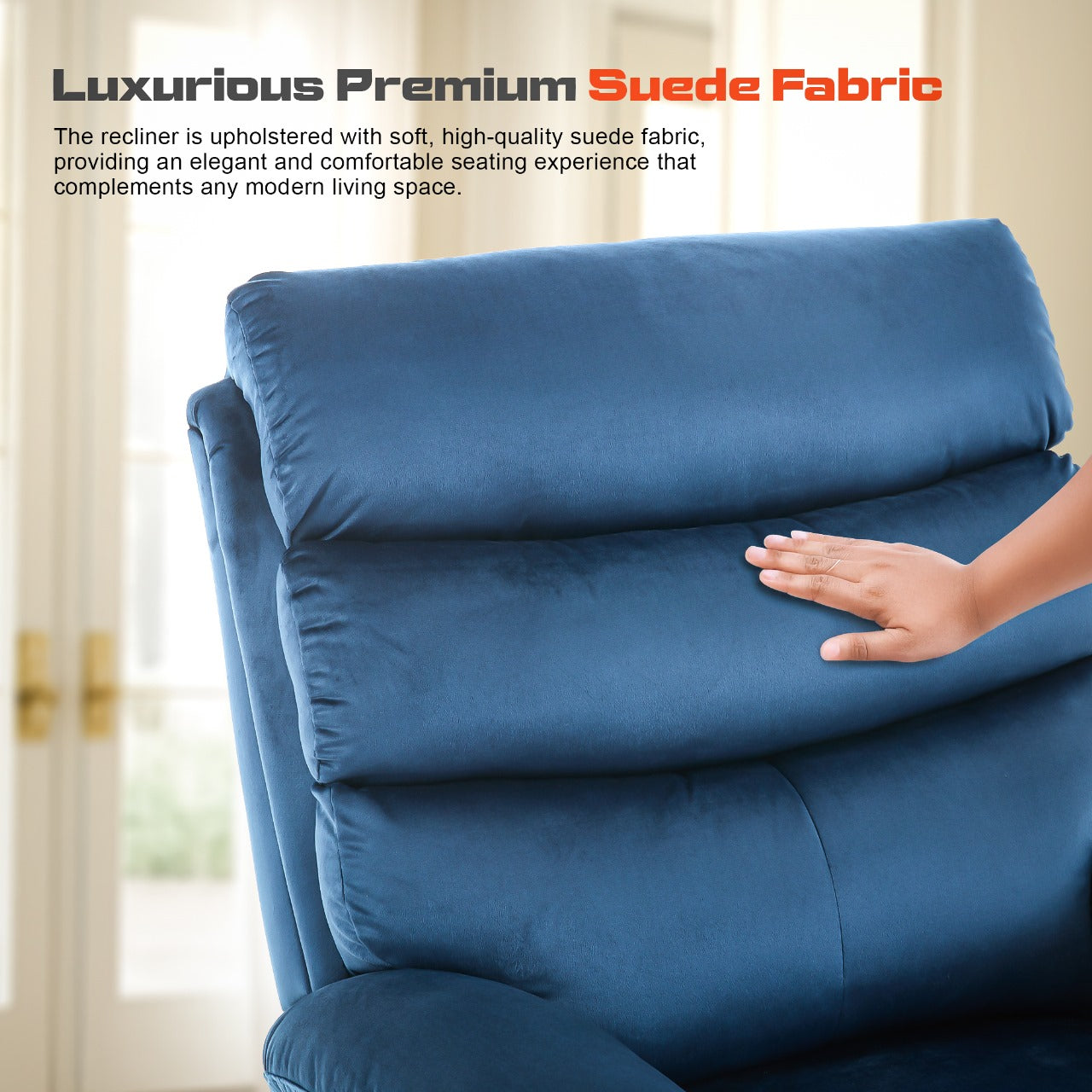 DROGO Valerium Electric Motorised 1 Seater Recliner Sofa with Rapid Recline Technology