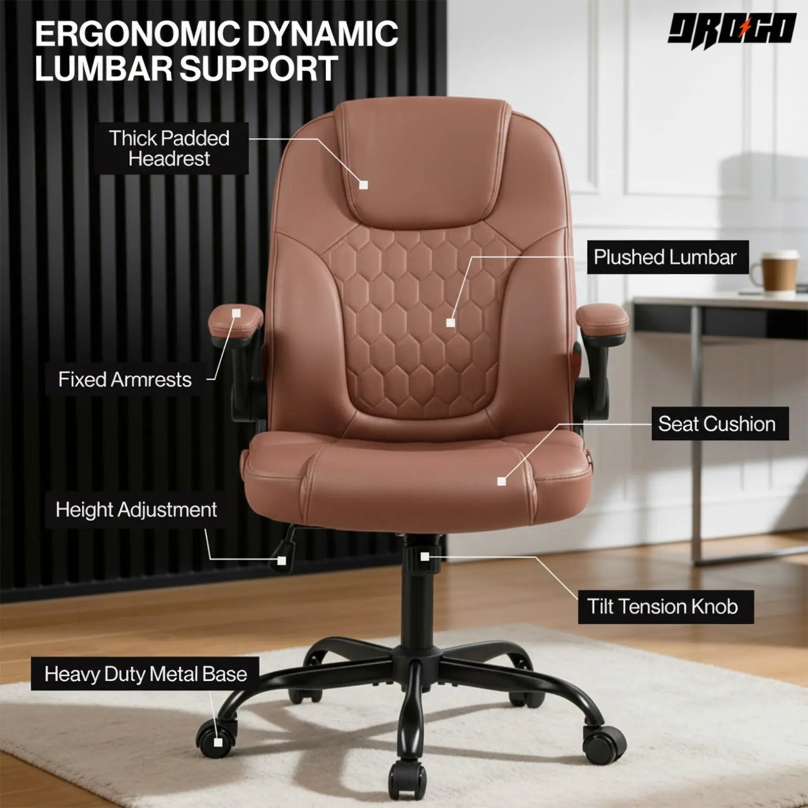 Drogo Aurum Ergonomic Executive Office Chair Drogo India