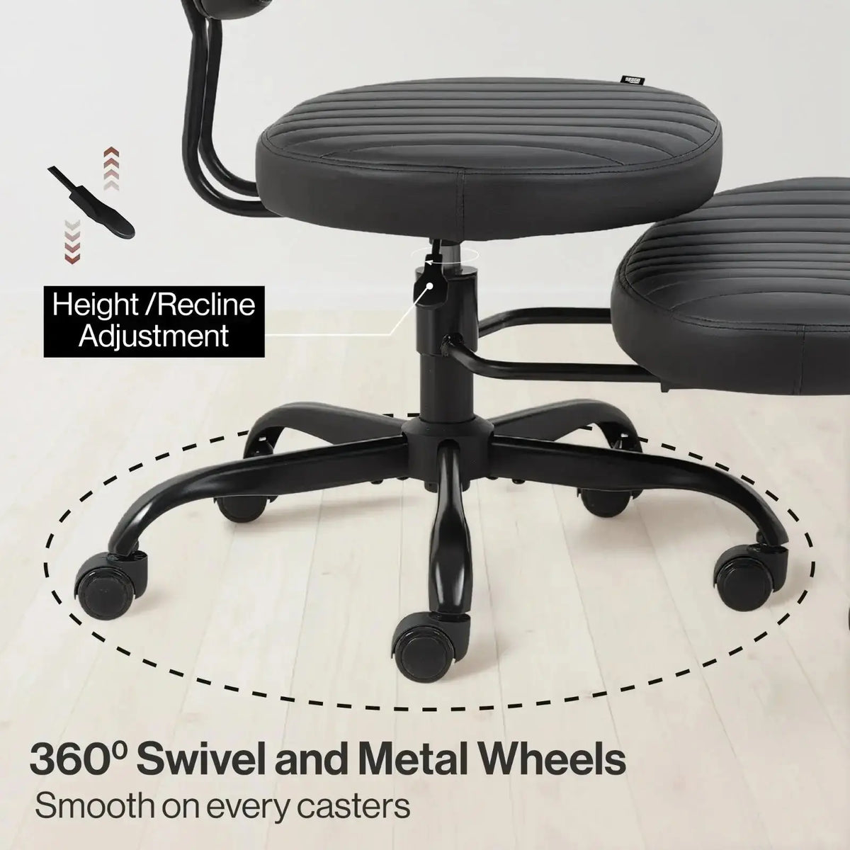 PREORDER Drogo Meditura Cross Legged Office Chair with Wheels, Wide Criss Cross Kneeling Drogo India