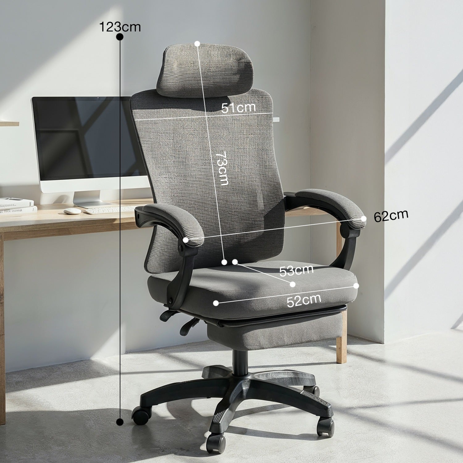 Drogo Flexo Ergonomic Office Chair For Work From Home With Breathable Mesh