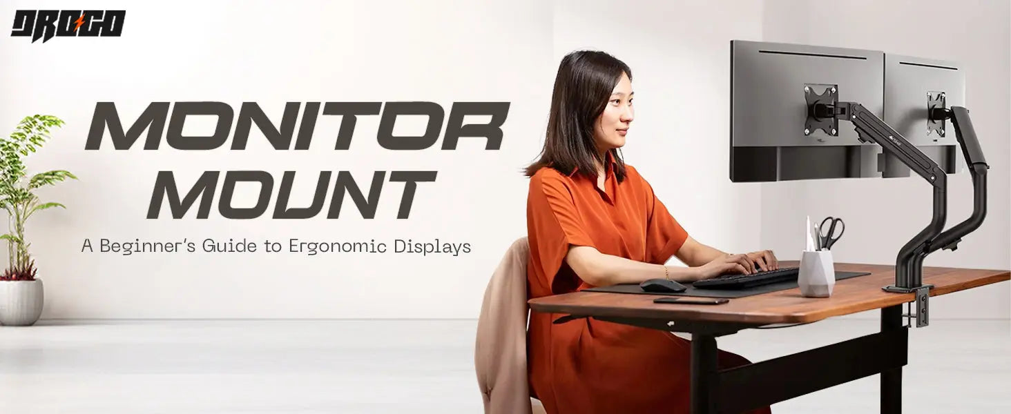 Monitor Mounts Explained: A Beginner’s Guide to Ergonomic Displays Drogo India