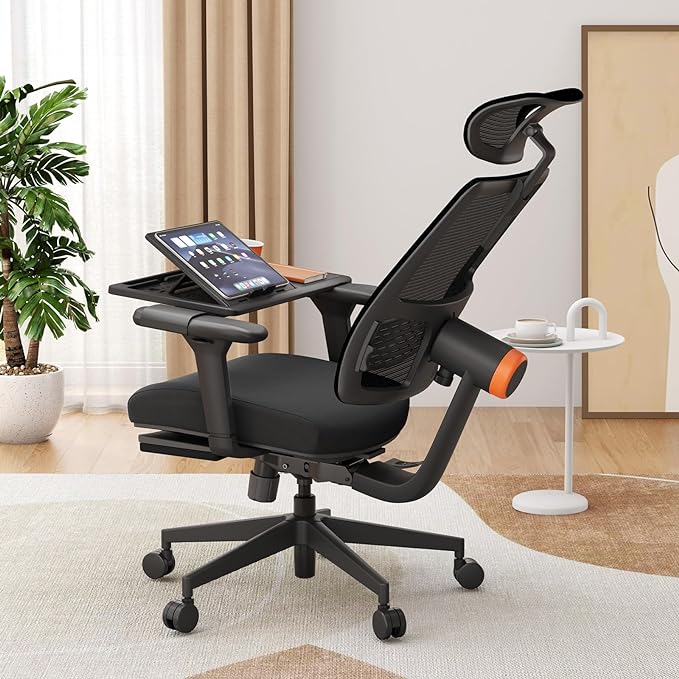 DROGO Bold PosturePro with Laptop Table Ergonomic Office Chair for Work from Home, High Back Computer Chair with Adaptive Lumbar Support