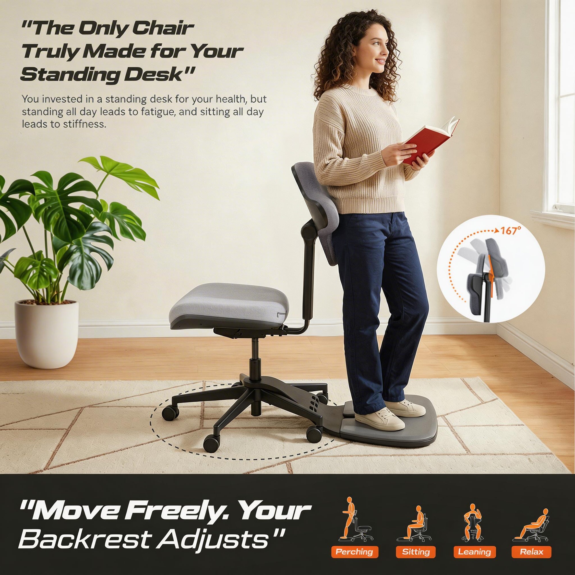 Drogo Stance Ergonomic Standing Mat Chair