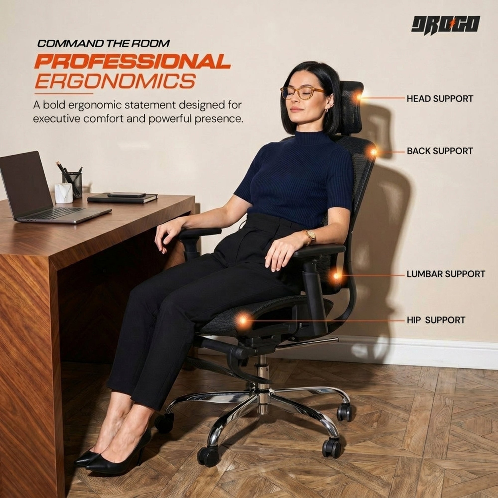 Drogo ProFlex Ergonomic Office Chair for Work from Home