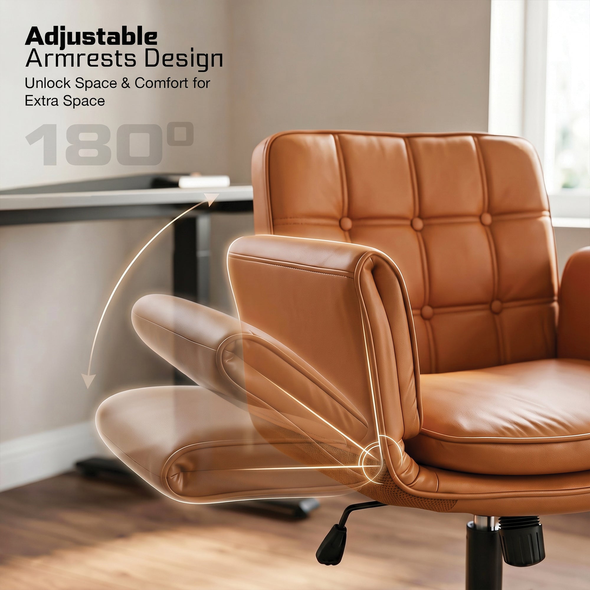Zen Atora Ergonomic Cross-Legged Chair (Tan)