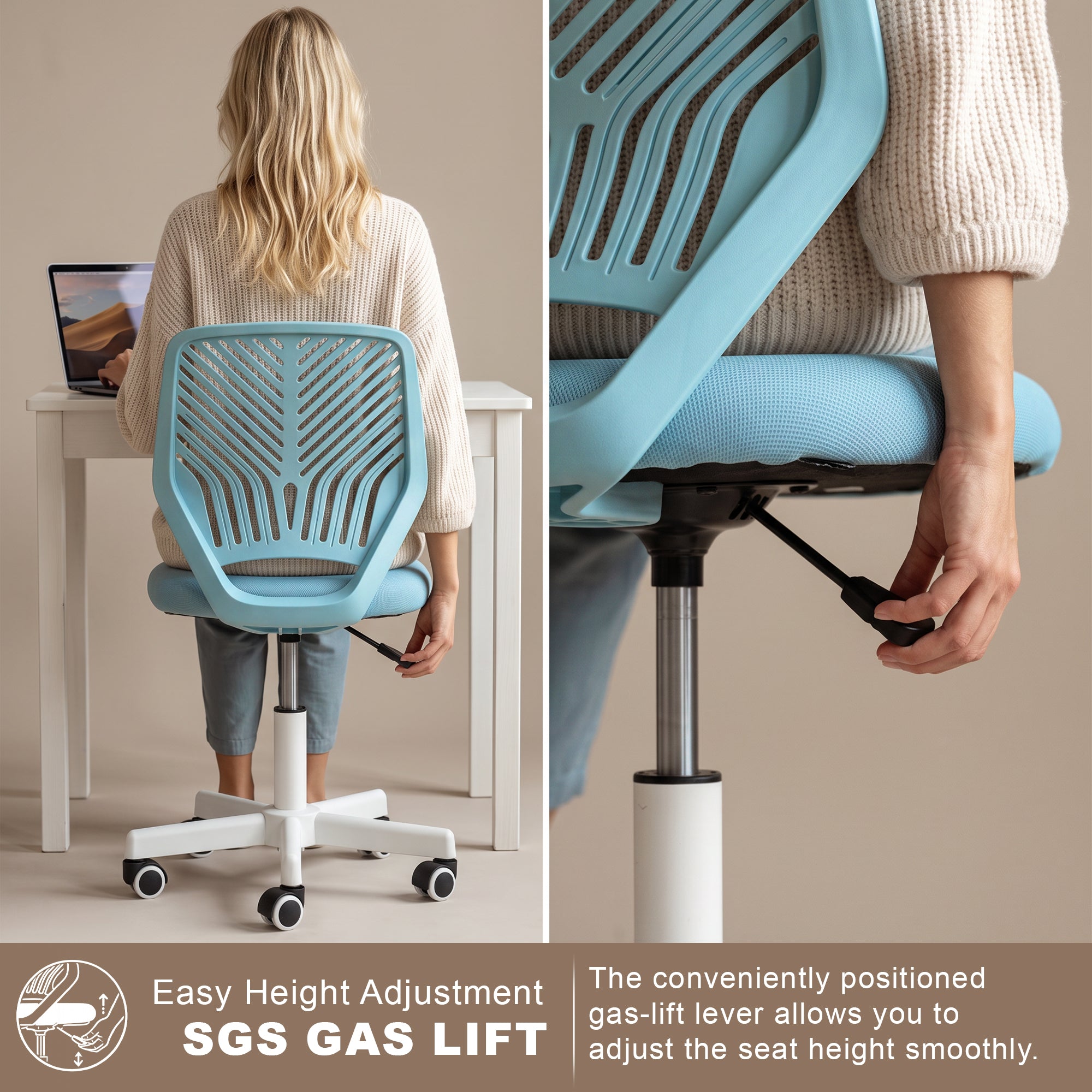 Drogo Ergonomic Small Study Computer Chairs for Girls Boys Teens