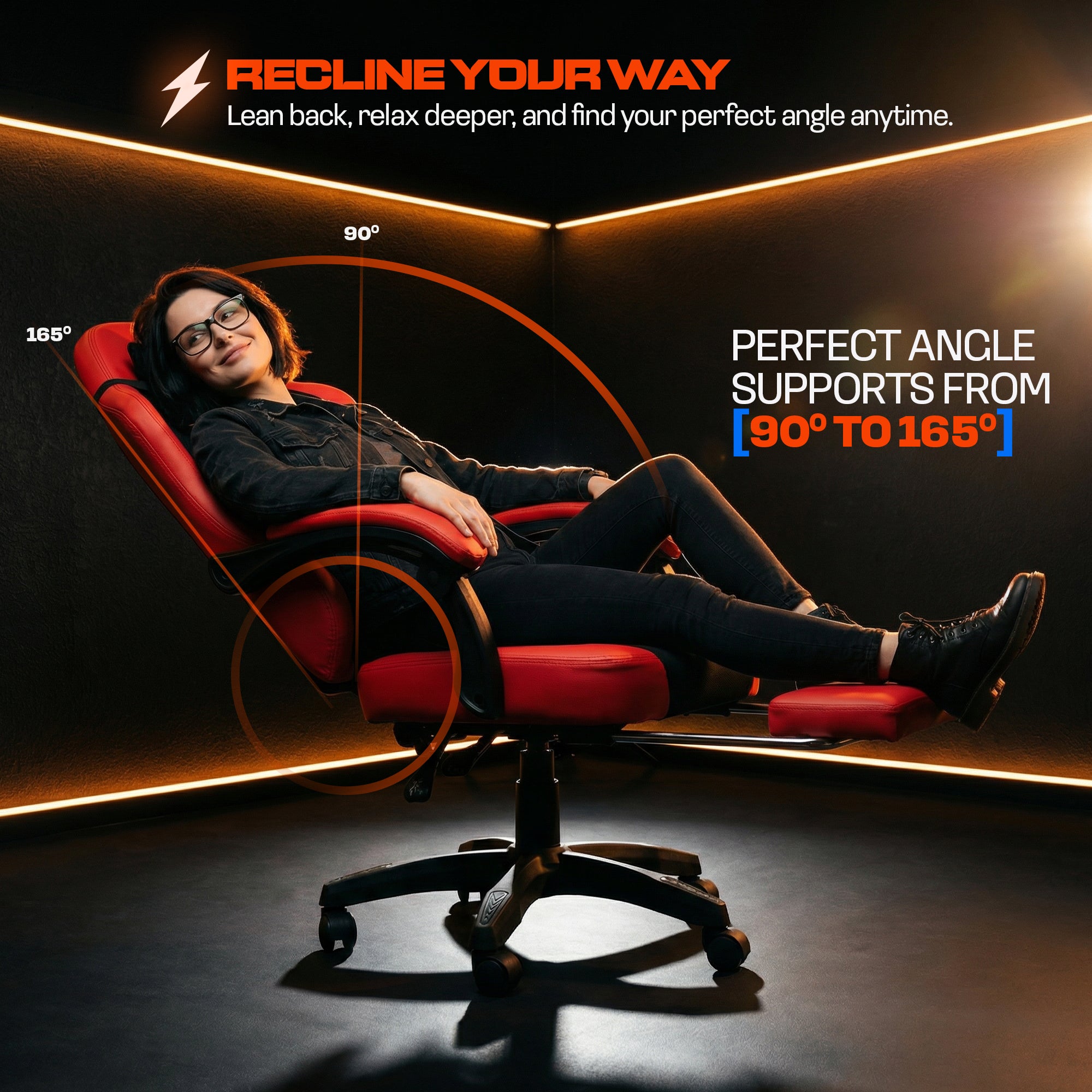 Drogo Aura Ergonomic Gaming Chair with Premium PU Leather Fabric