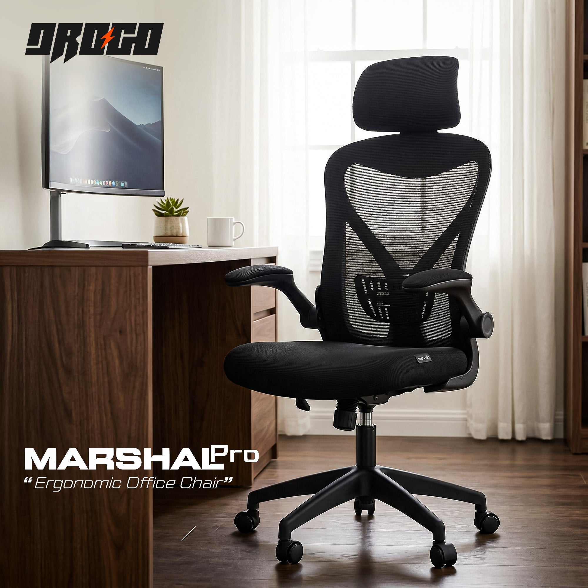Drogo Marshal Pro Premium Ergonomic Office Chair for Work from Home