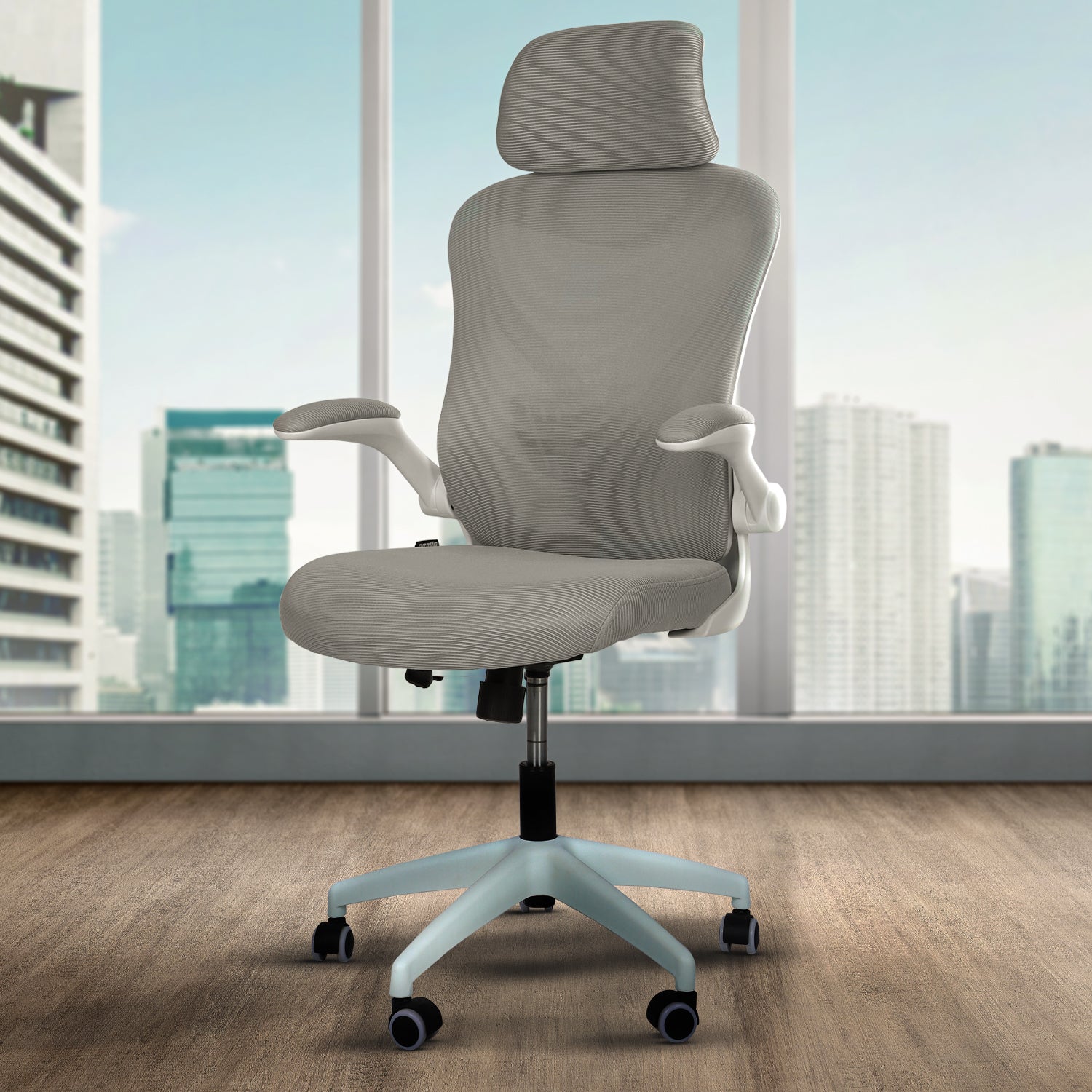 Grey ergonomic office discount chair