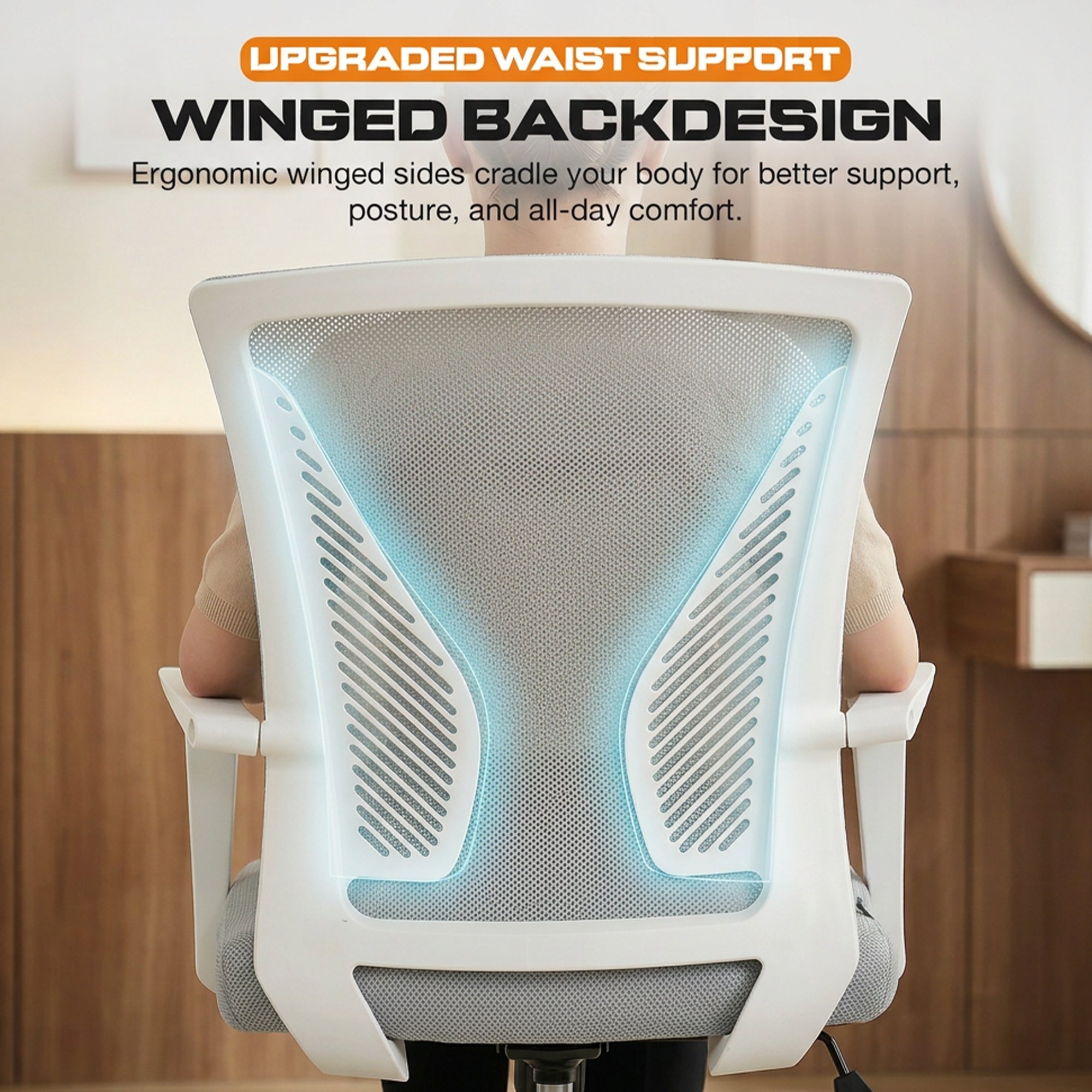 Drogo ComfortWing Ergonomic Office Chair for Work from Home Desk Chair