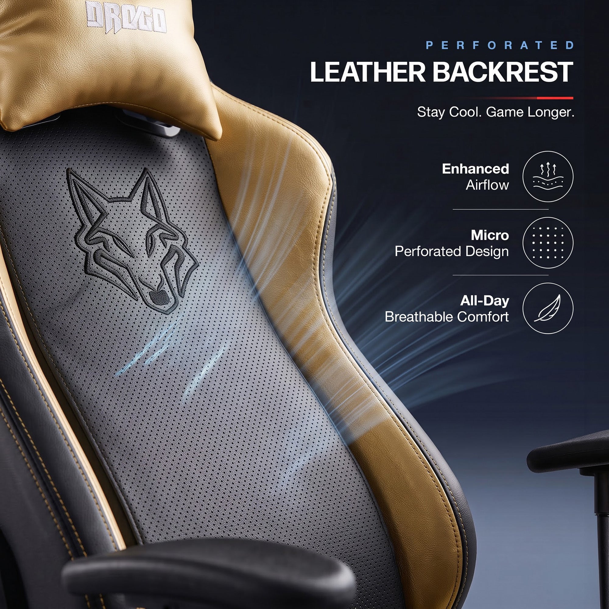 Drogo Alpha-X Premium Ergonomic Gaming Chair with Footrest
