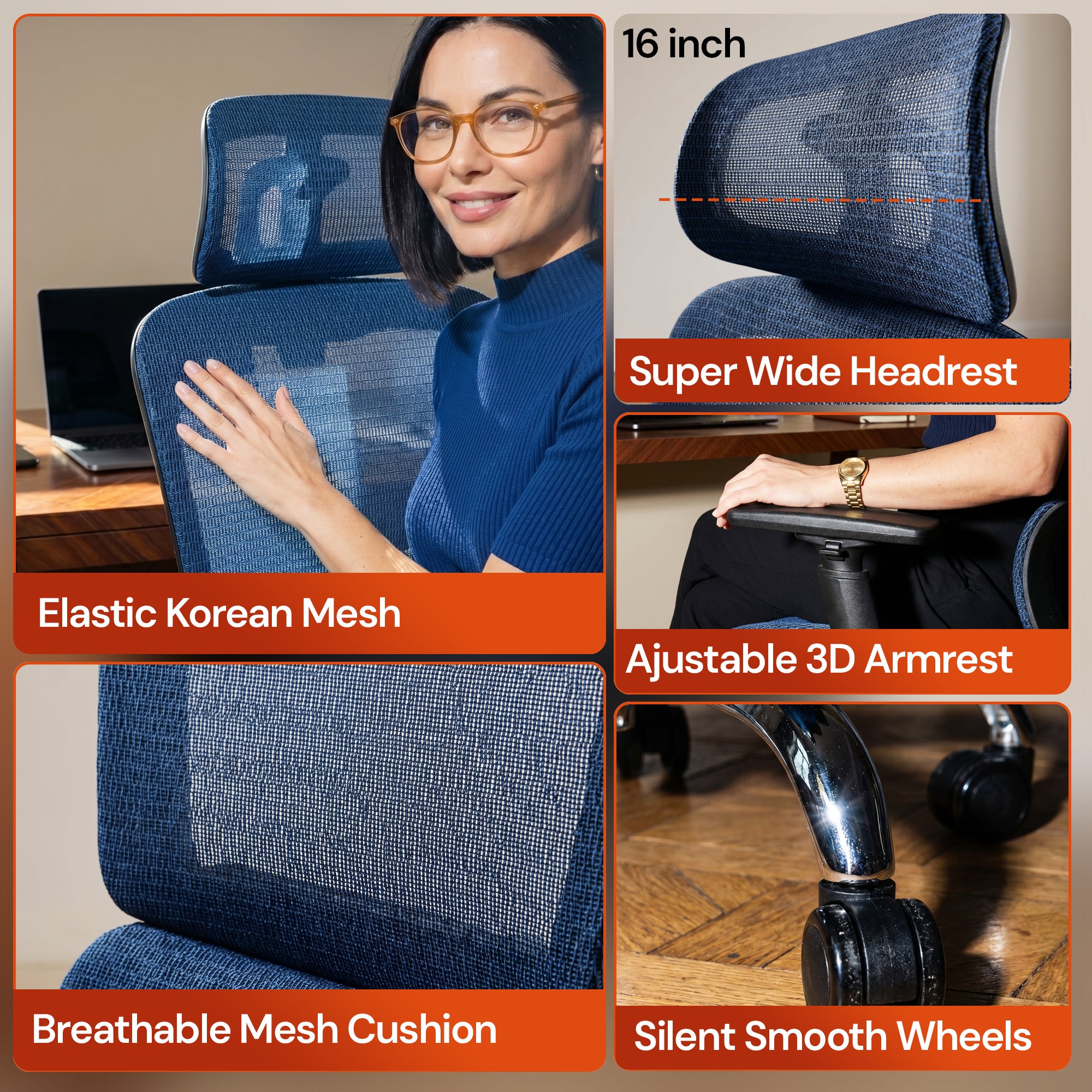 Drogo ProFlex Ergonomic Office Chair for Work from Home