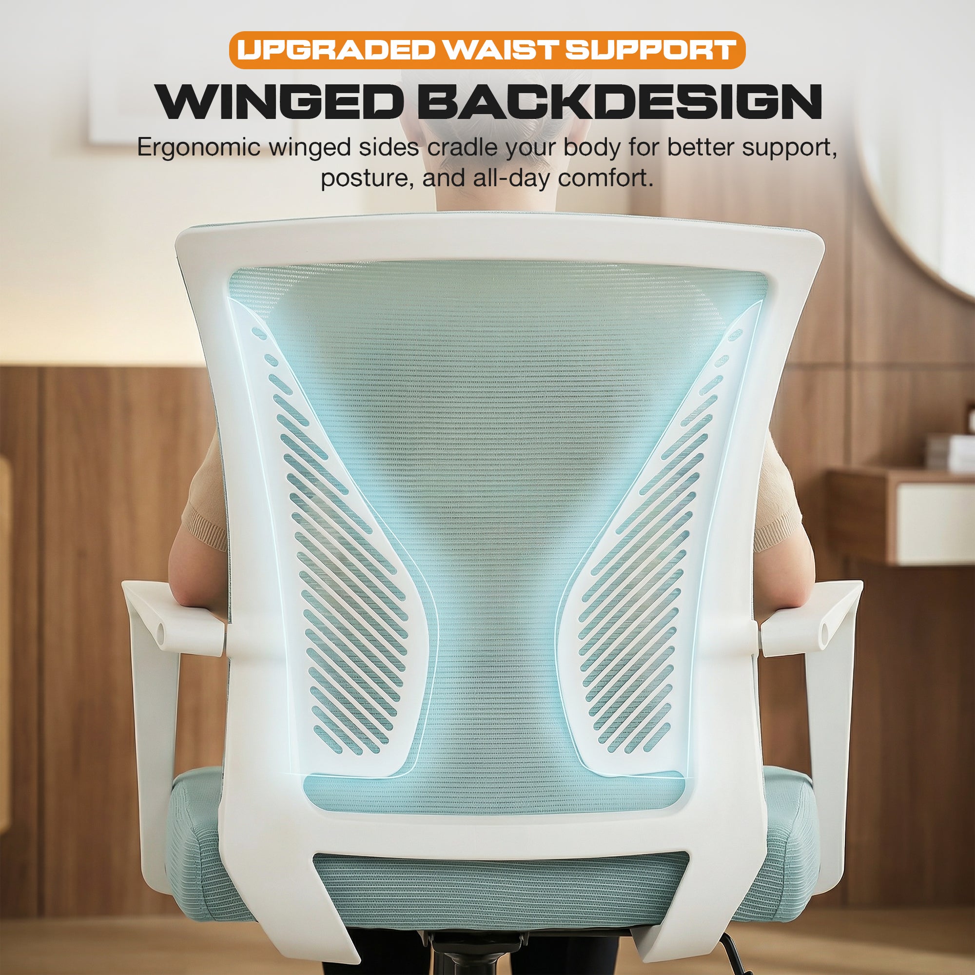 Drogo ComfortWing Ergonomic Office Chair for Work from Home Desk Chair