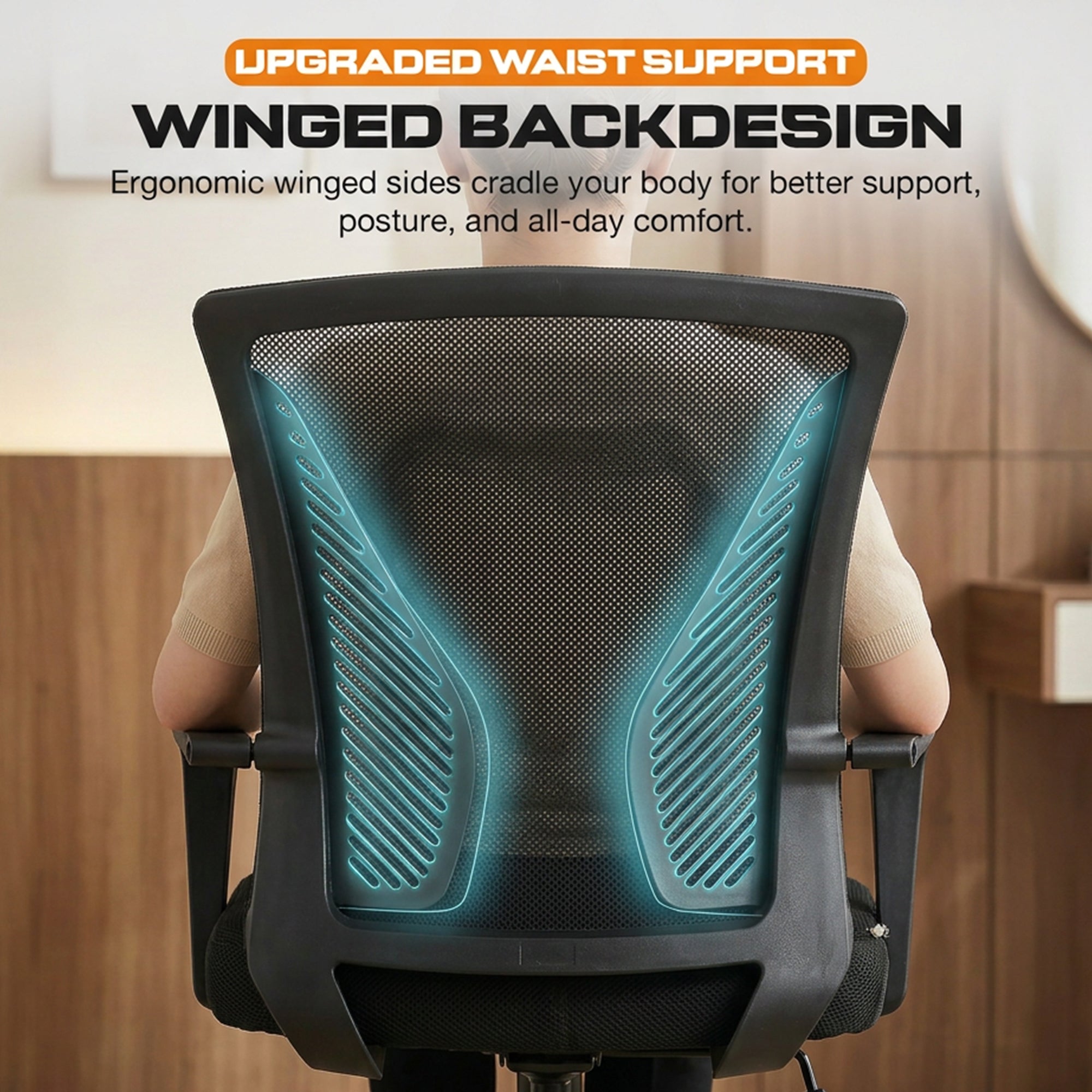 Drogo ComfortWing Ergonomic Office Chair for Work from Home Desk Chair