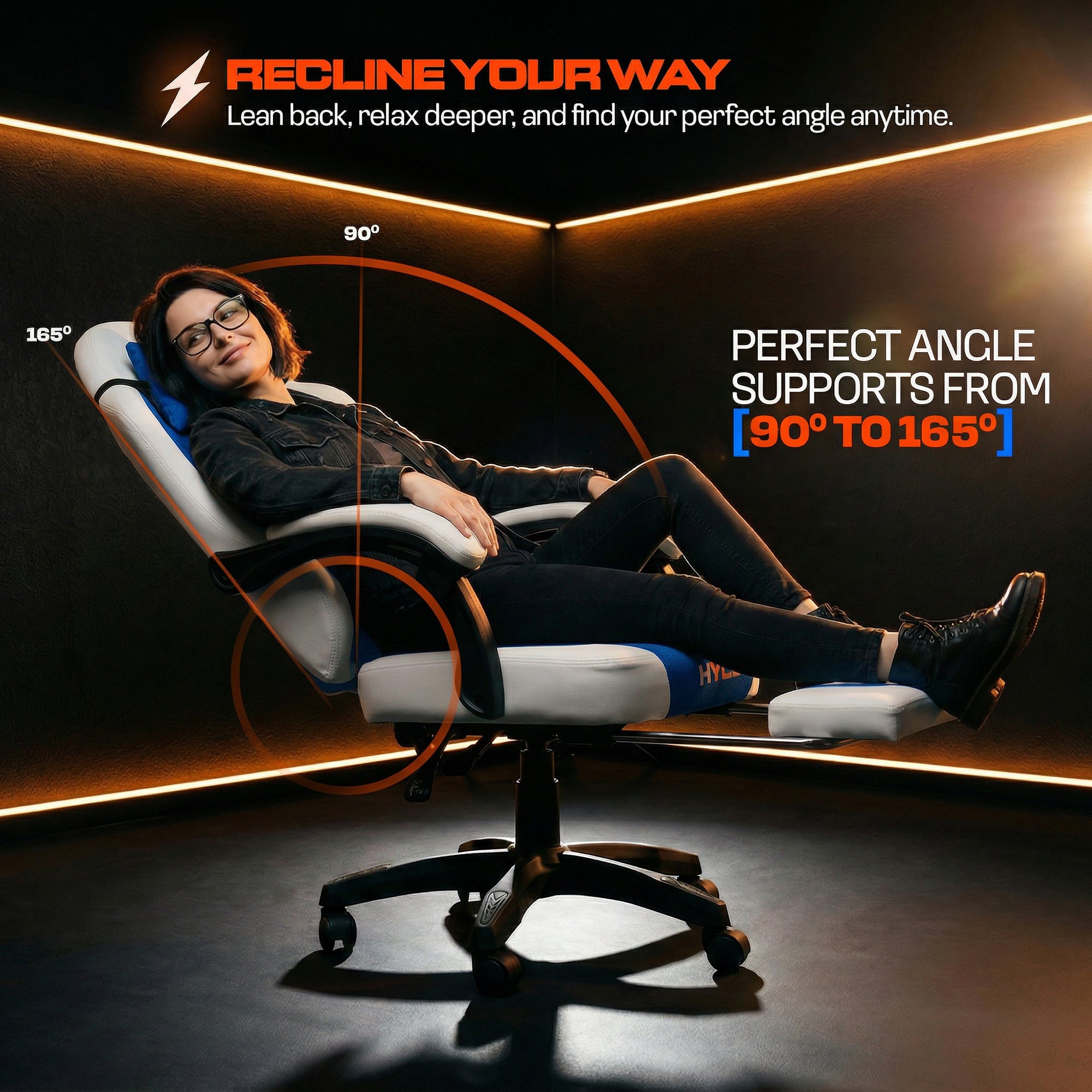 Drogo Aura Ergonomic Gaming Chair with Premium PU Leather Fabric