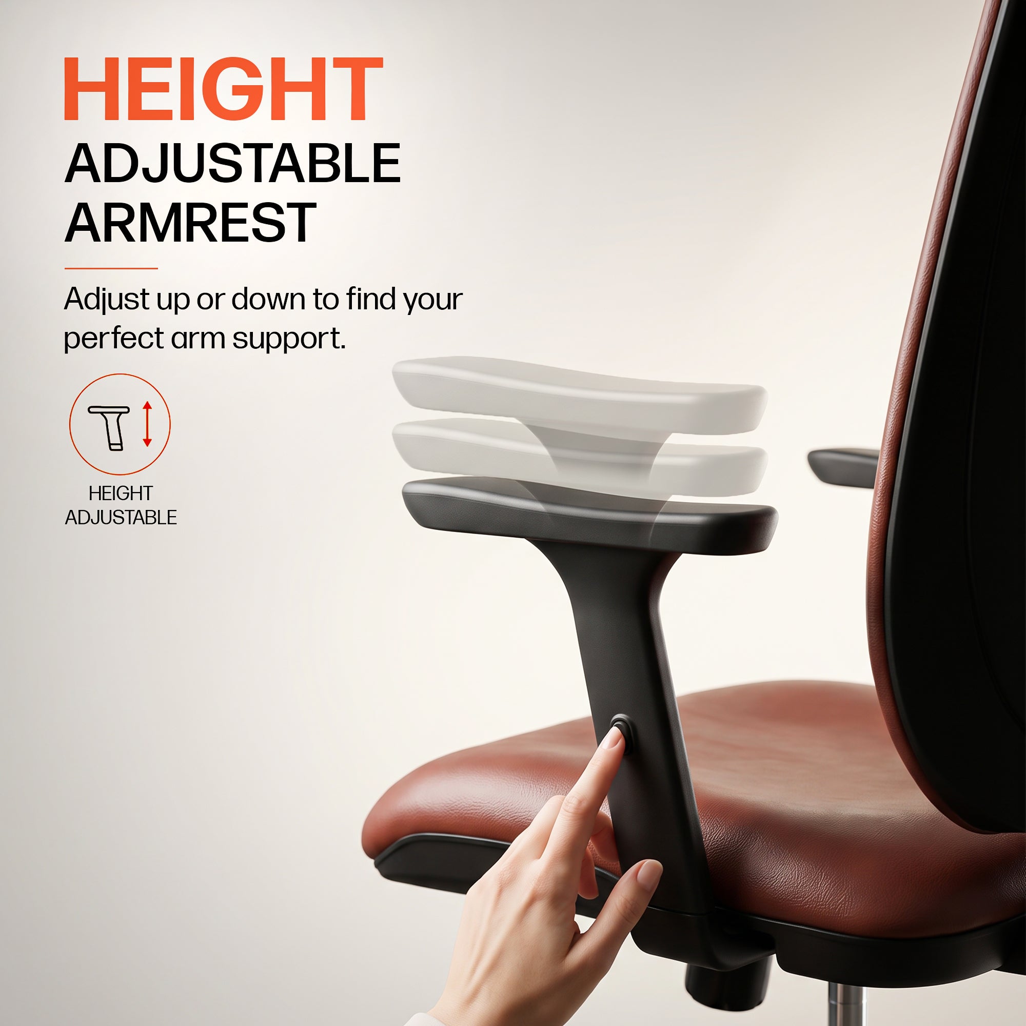 Drogo Pluto Ergonomic Office Chair with 2D Adjustable Headrest