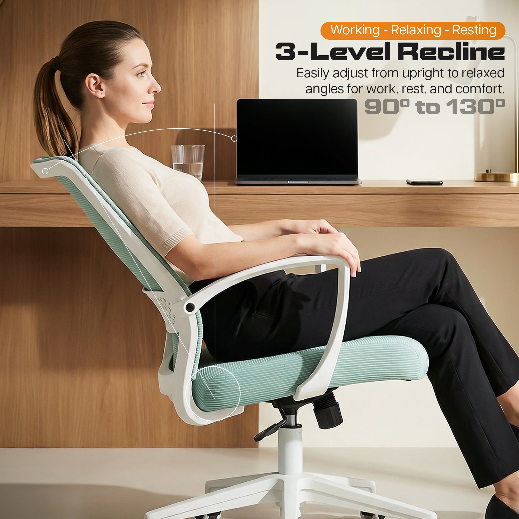 Drogo ComfortWing Ergonomic Office Chair for Work from Home Desk Chair