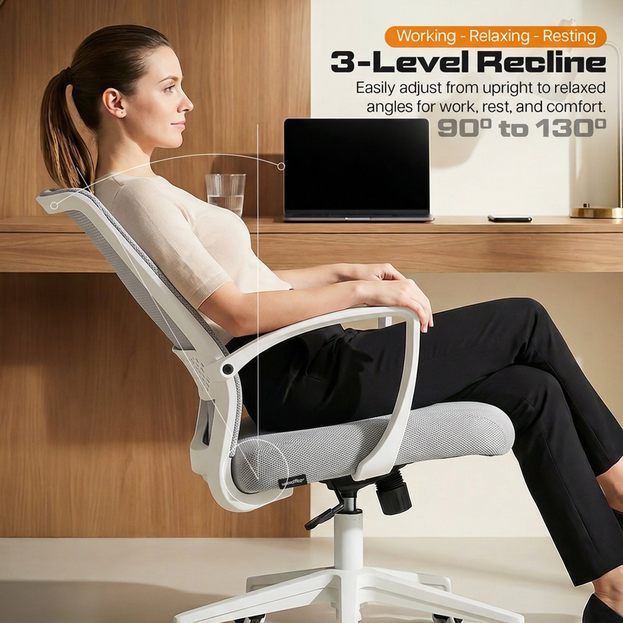 Drogo ComfortWing Ergonomic Office Chair for Work from Home Desk Chair