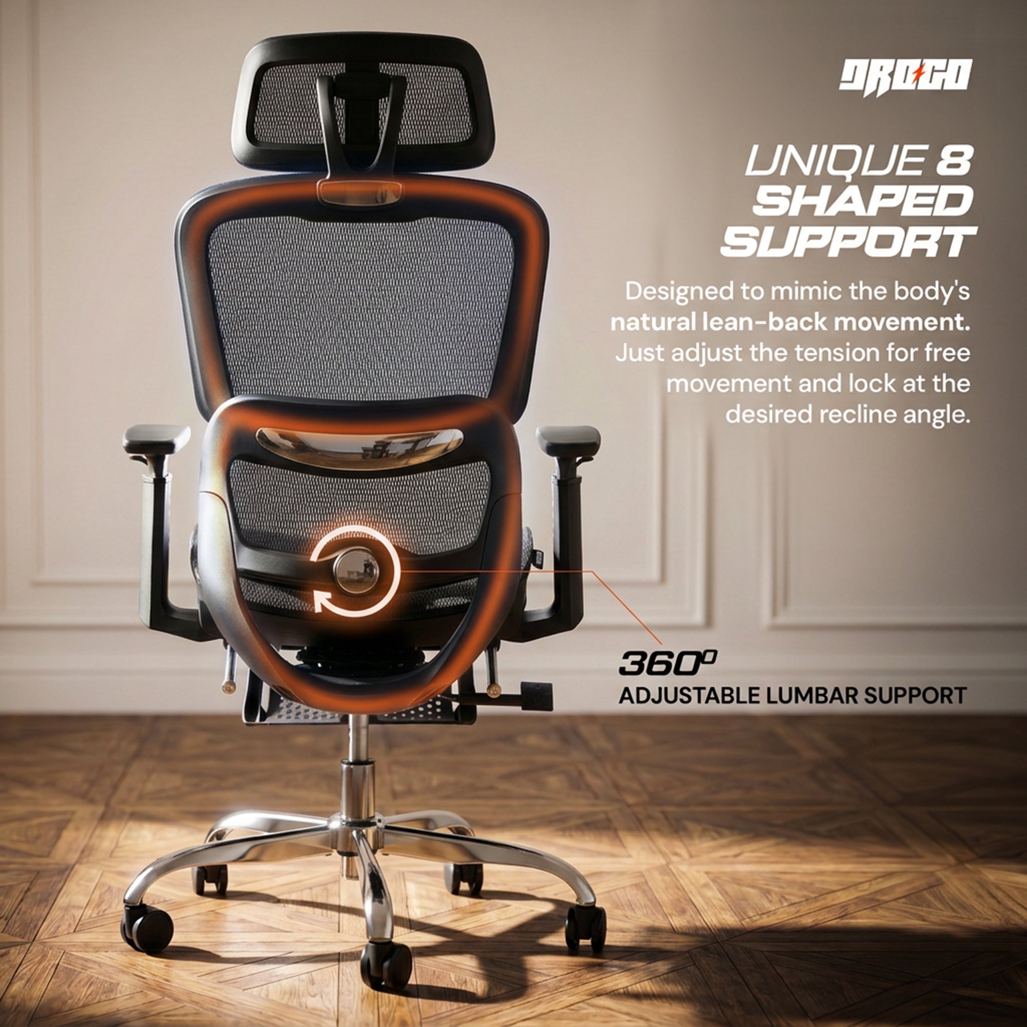 Drogo ProFlex Ergonomic Office Chair for Work from Home