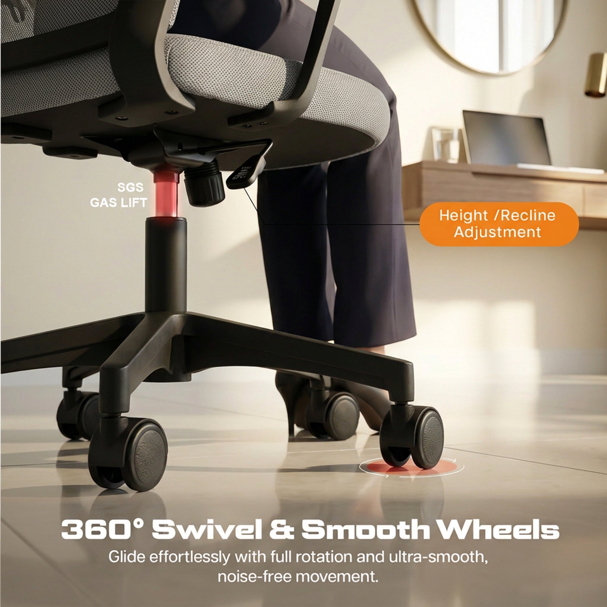 Drogo ComfortWing Ergonomic Office Chair for Work from Home Desk Chair