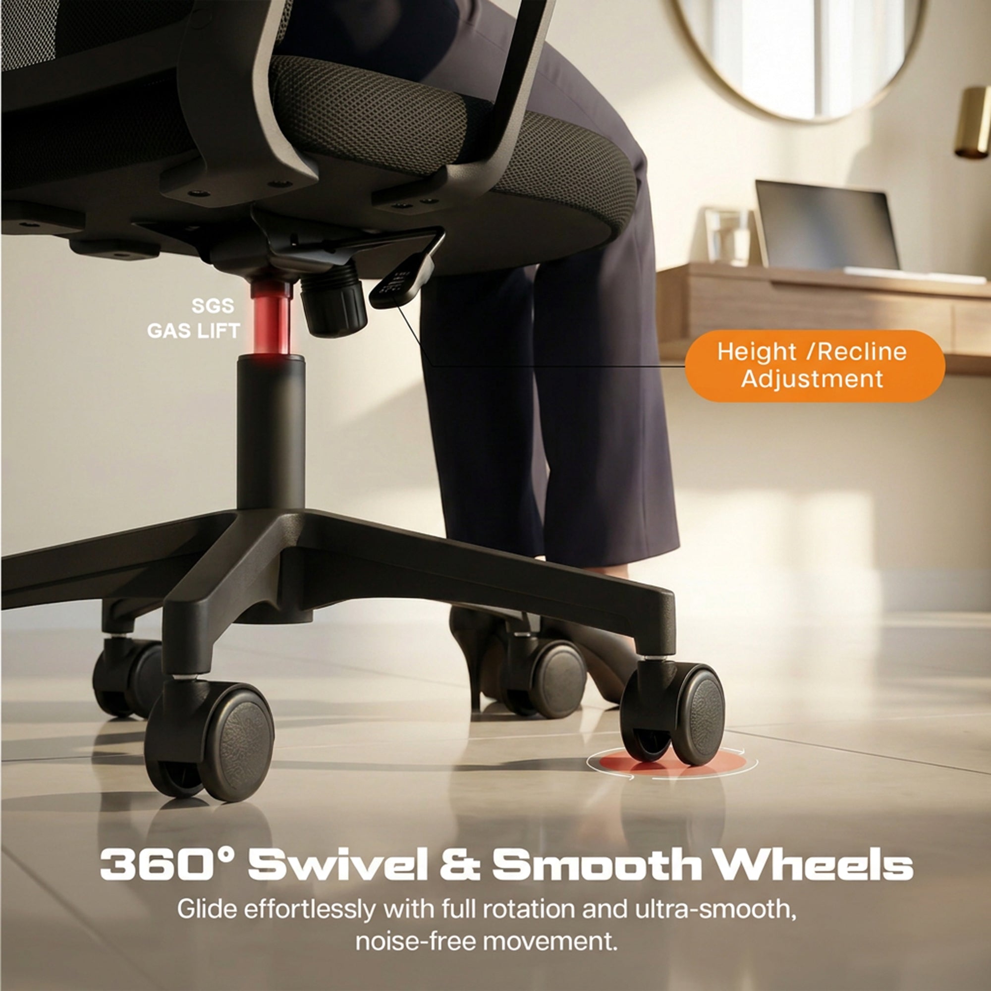 Drogo ComfortWing Ergonomic Office Chair for Work from Home Desk Chair