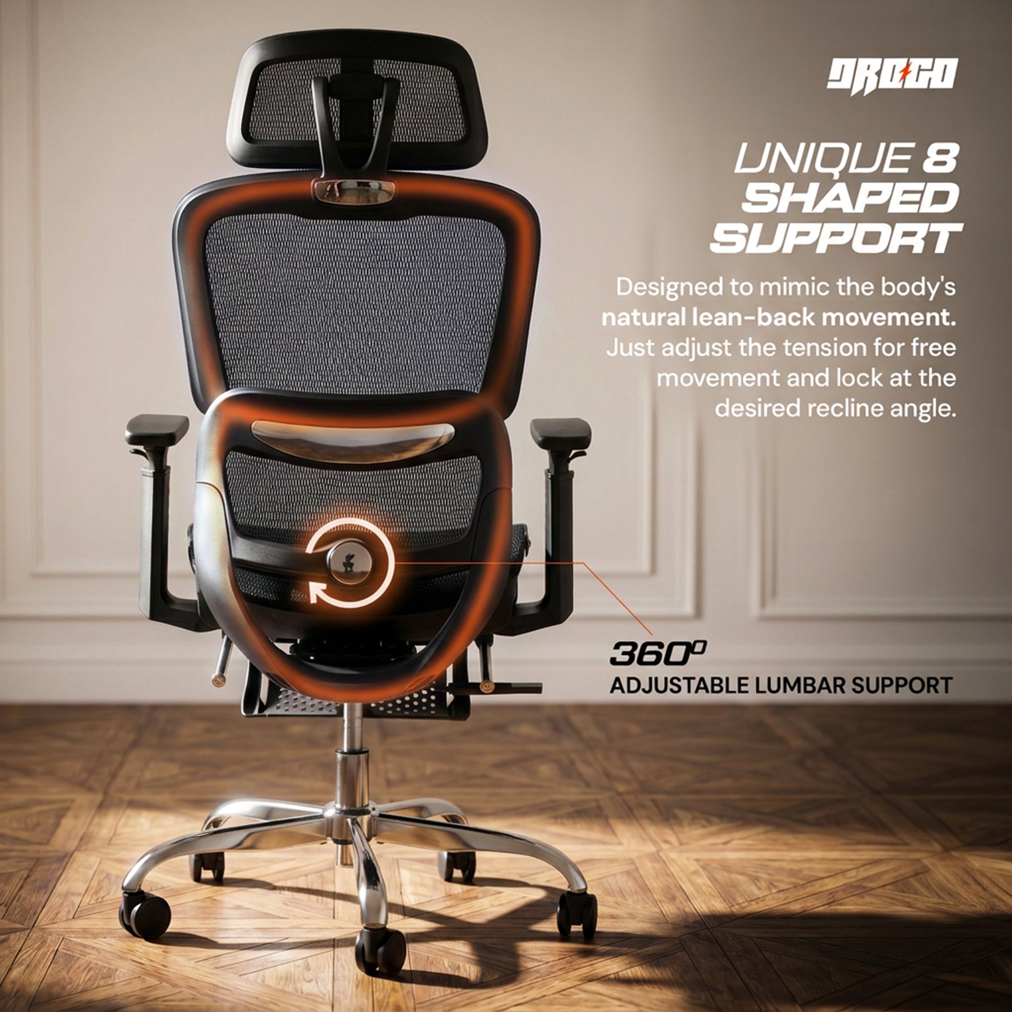 Drogo ProFlex Ergonomic Office Chair for Work from Home