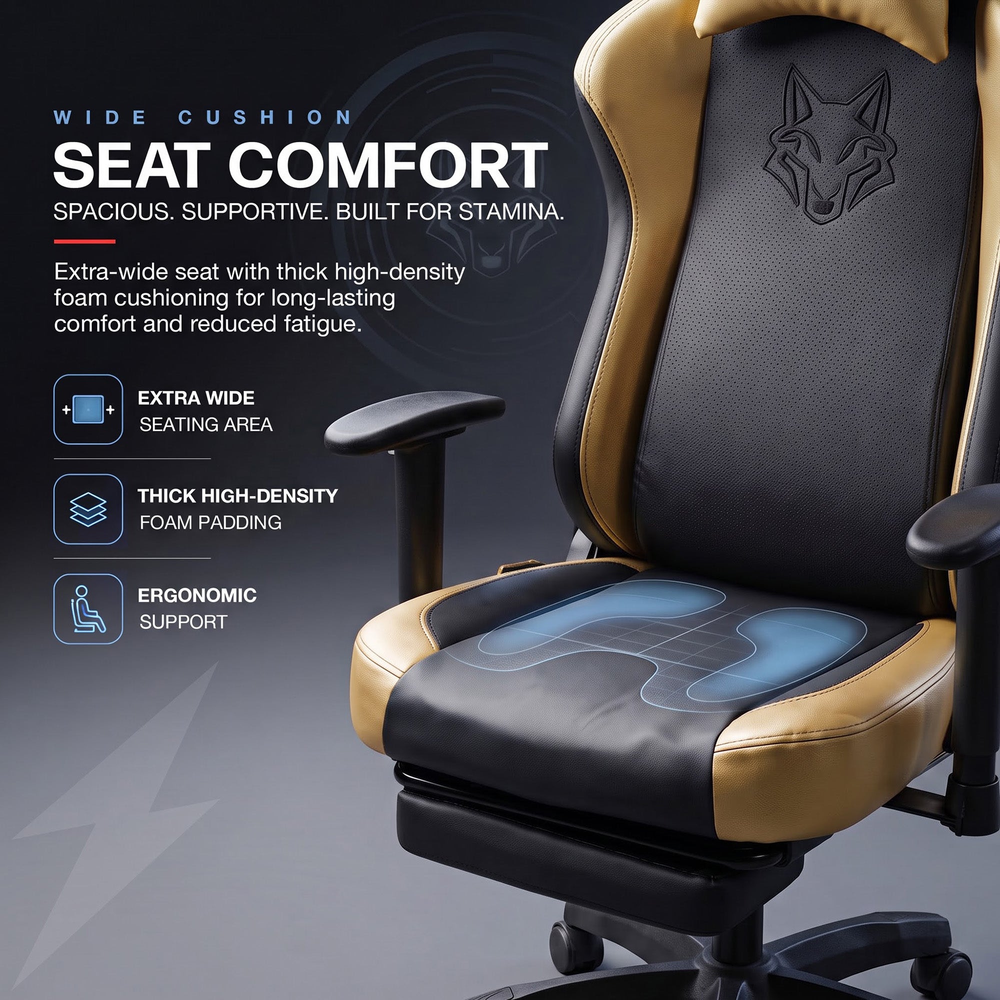 Drogo Alpha-X Premium Ergonomic Gaming Chair with Footrest