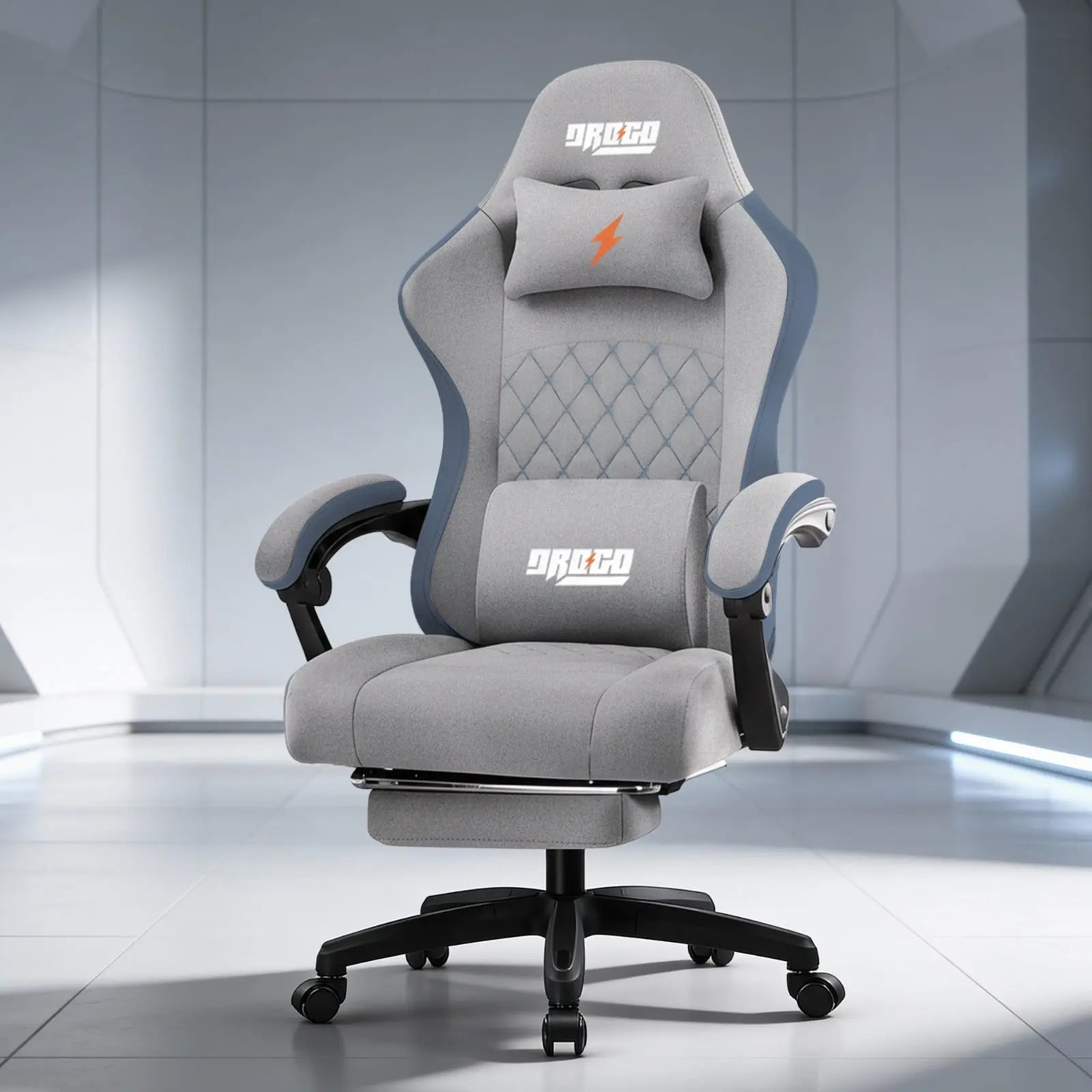 Drogo Throne Ergonomic Gaming Chair With Linkage Armrest,Foot Rest,& Adjustable Seat Galaxy Incorporation