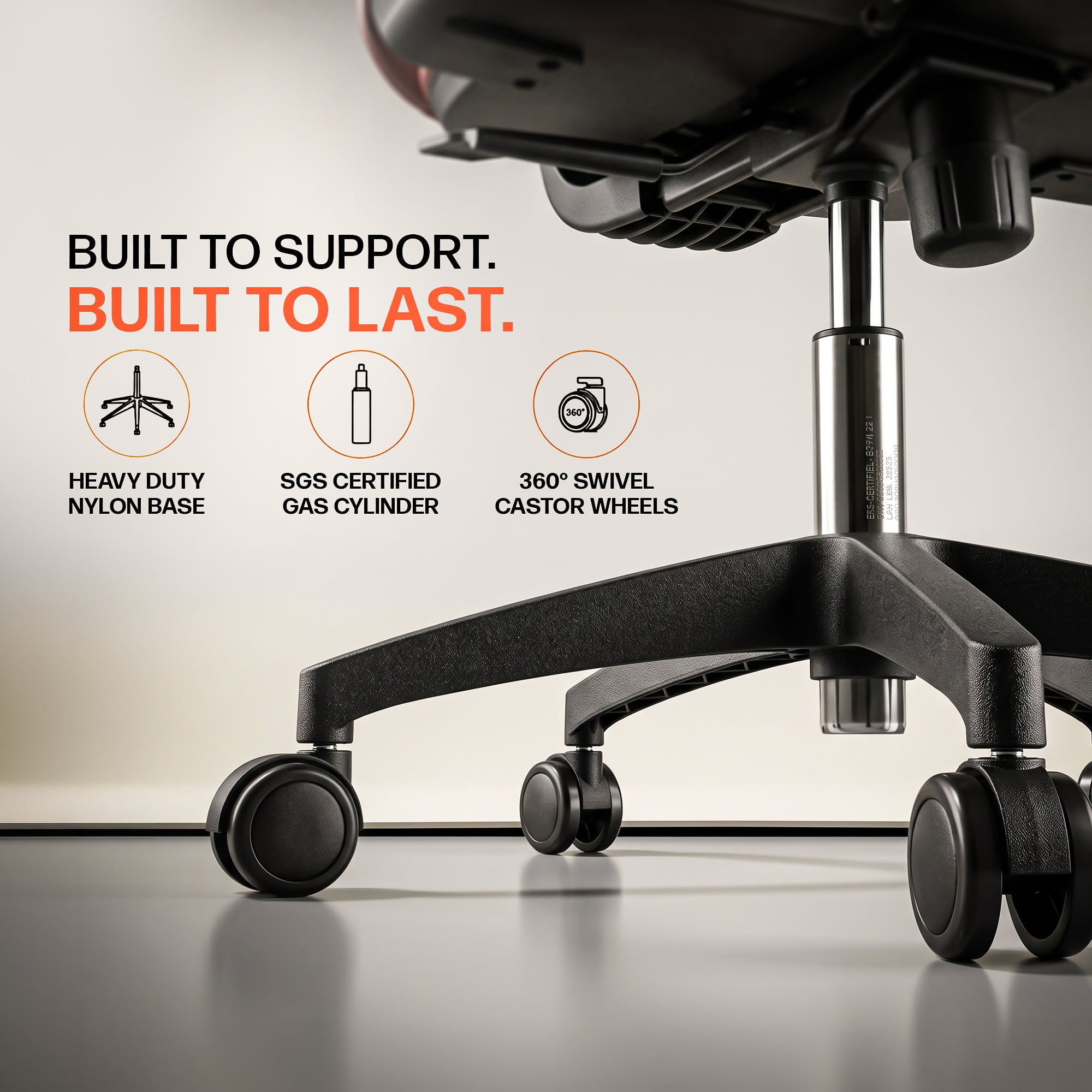 Drogo Pluto Ergonomic Office Chair with 2D Adjustable Headrest