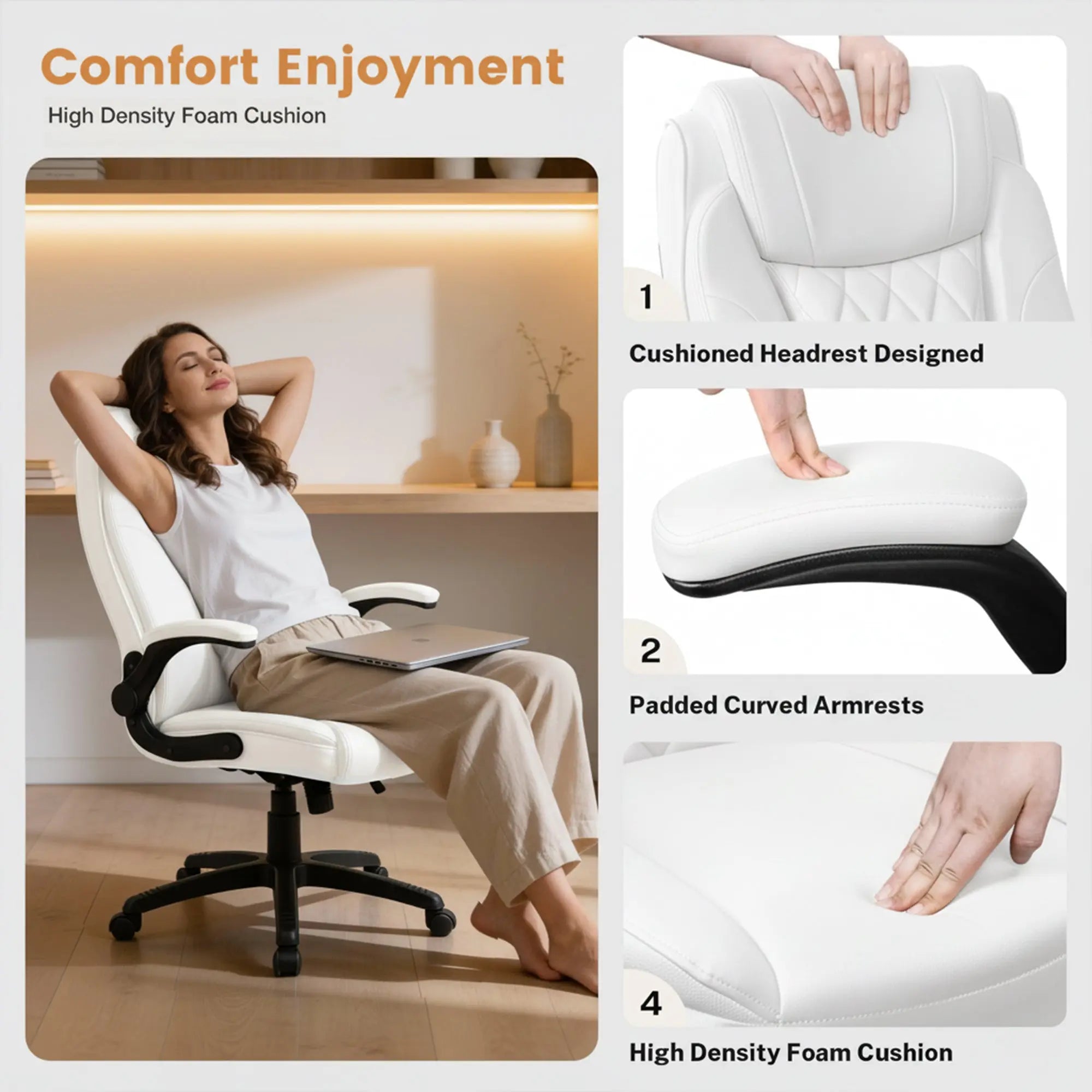 Drogo Dominus Ergonomic Leather Office Chair Drogo India