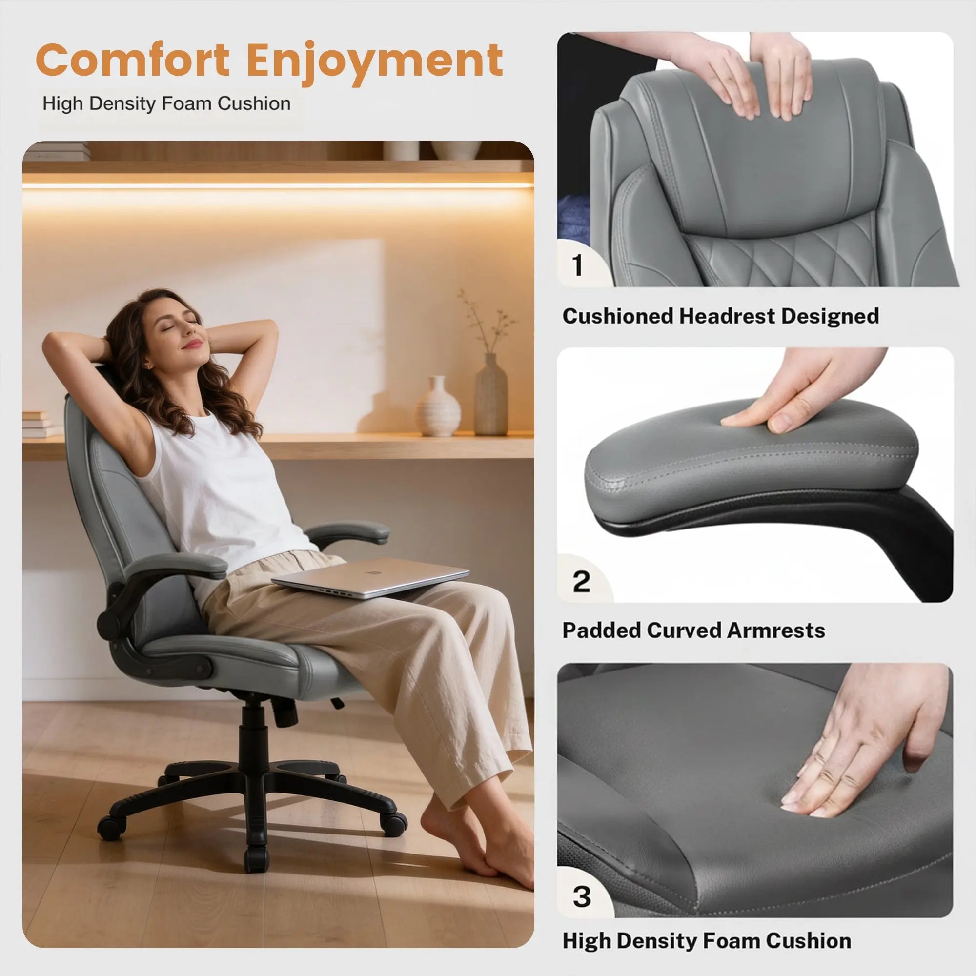 Drogo Dominus Ergonomic Leather Office Chair Drogo India