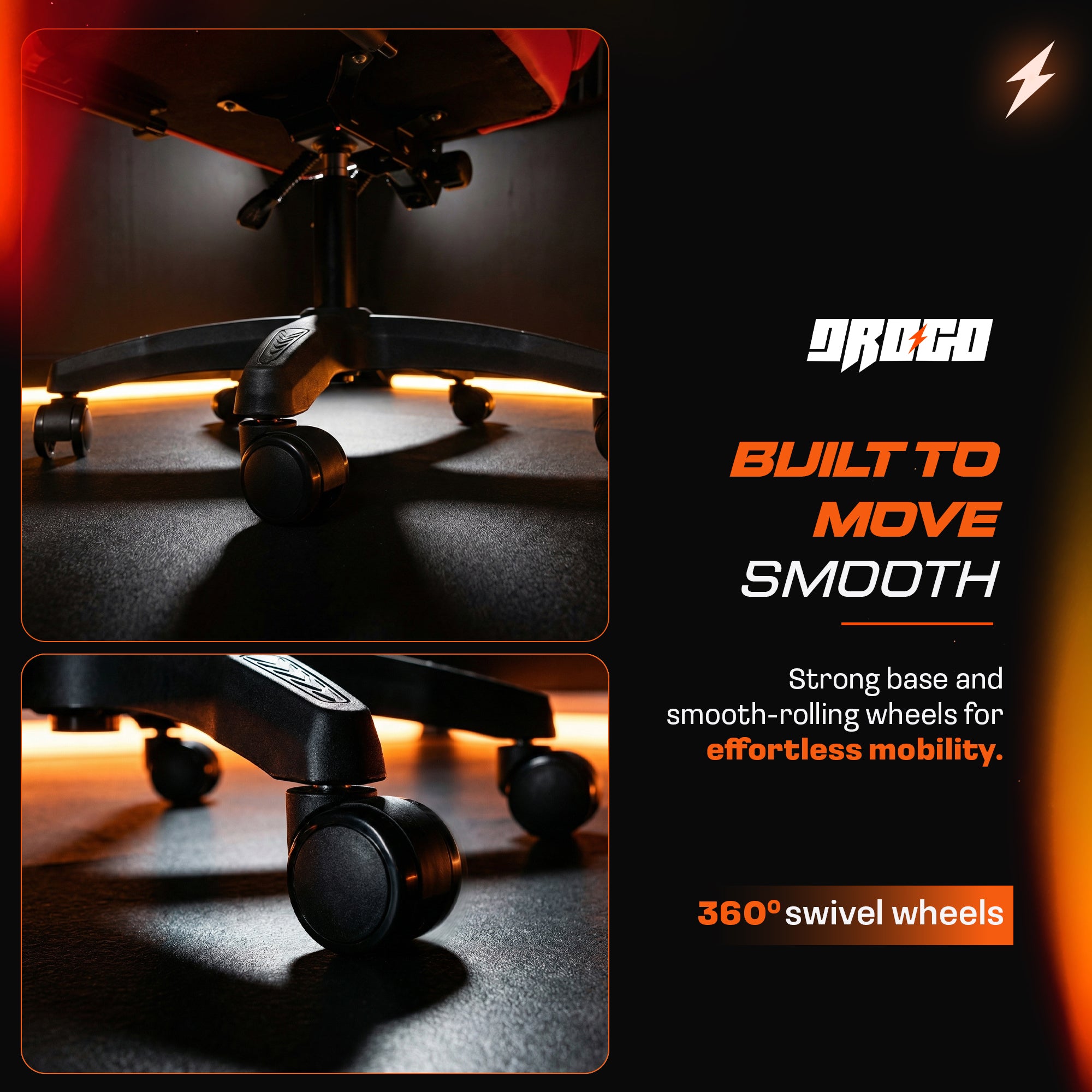 Drogo Aura Ergonomic Gaming Chair with Premium PU Leather Fabric