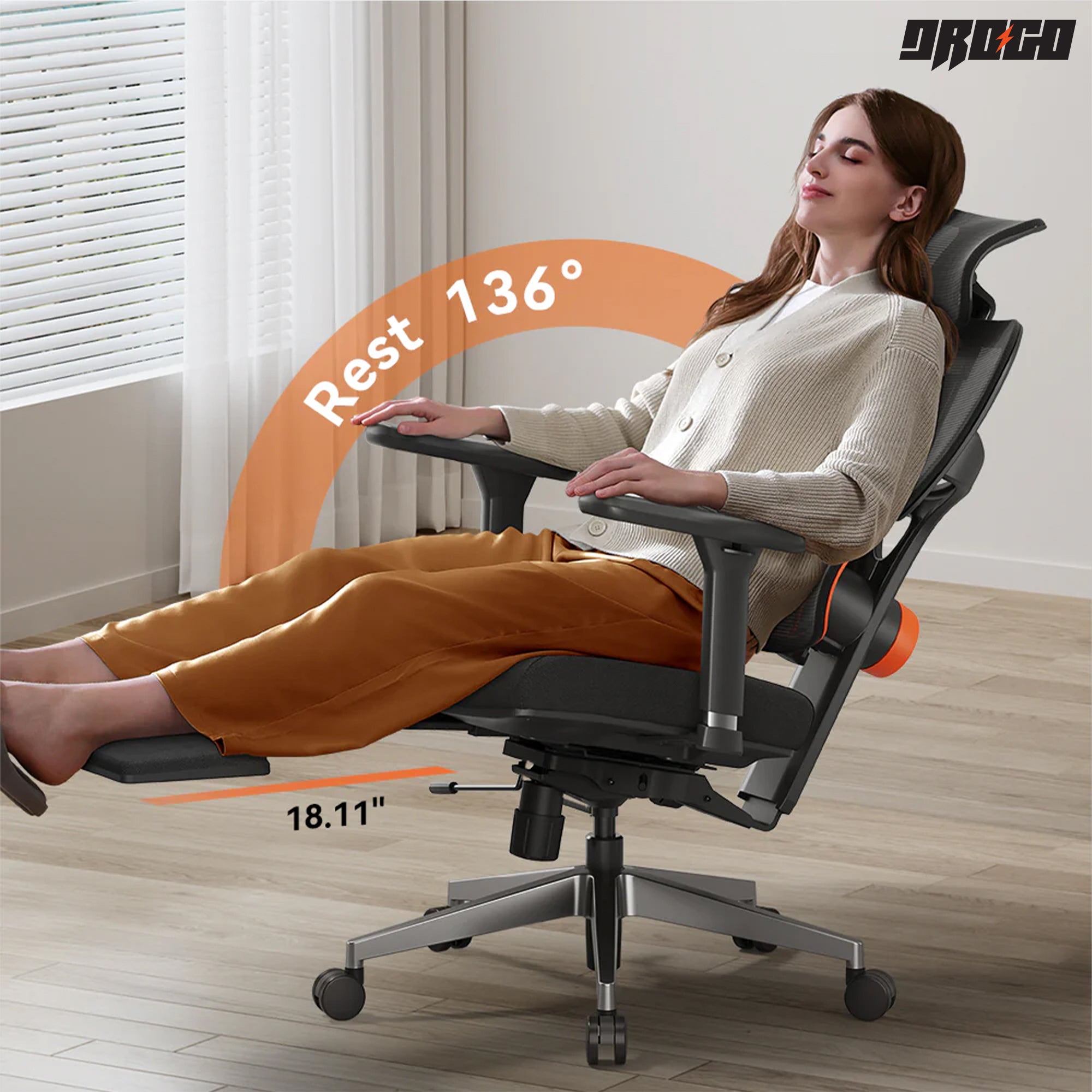 Drogo SitSmart Ergonomic Office Chair for Work from Home