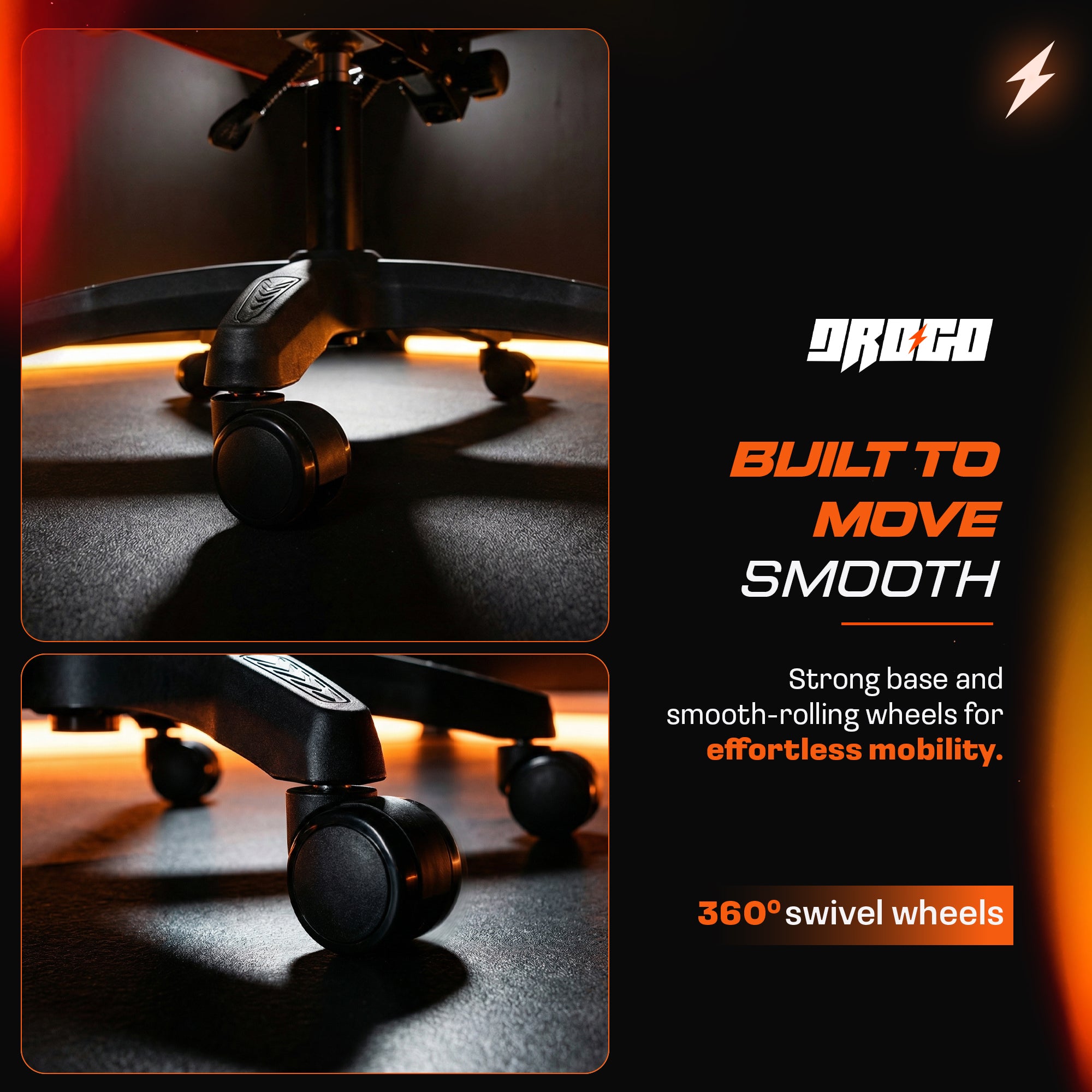 Drogo Aura Ergonomic Gaming Chair with Premium PU Leather Fabric