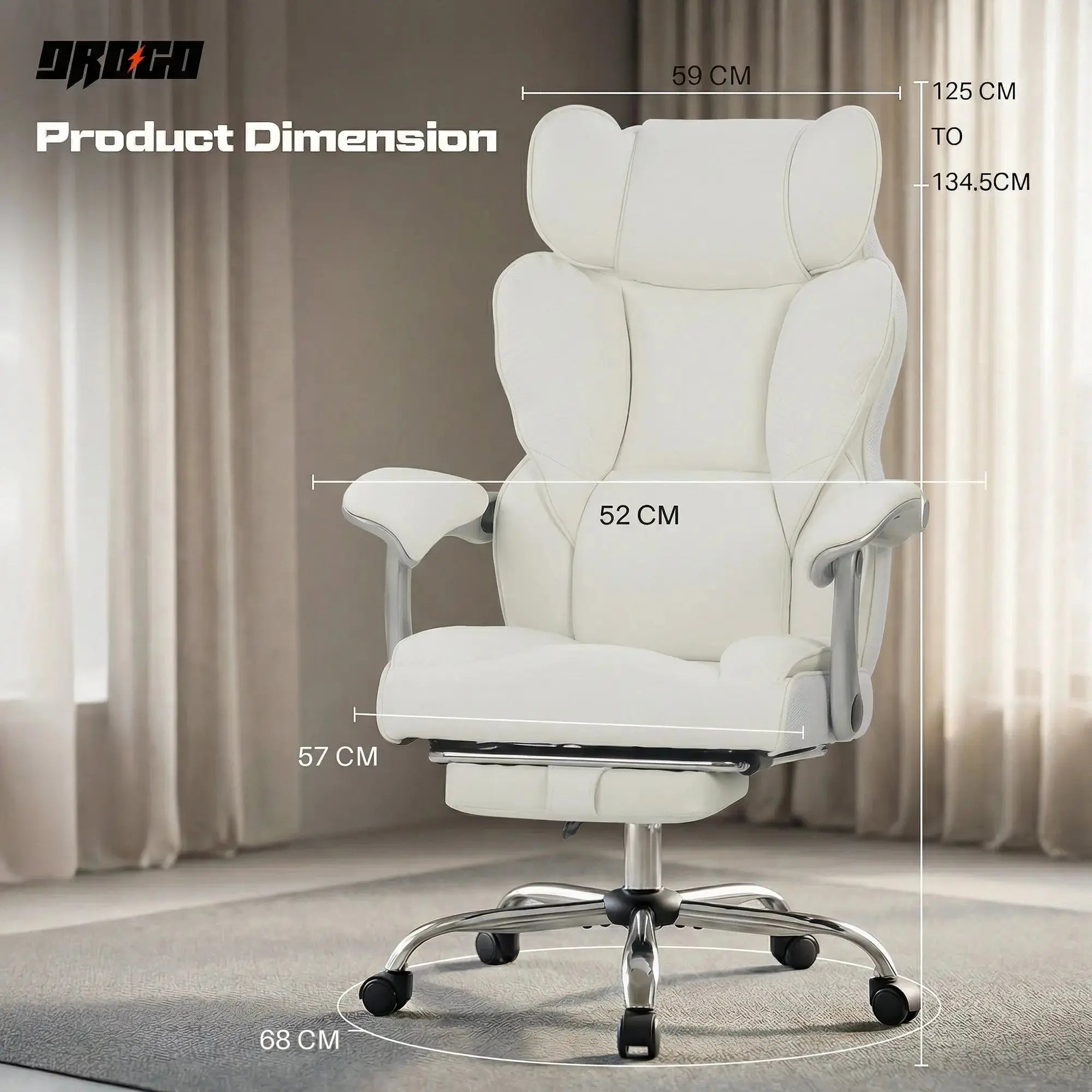 Drogo Emperium Ergonomic Office Chair for Office and Work From Home Drogo India