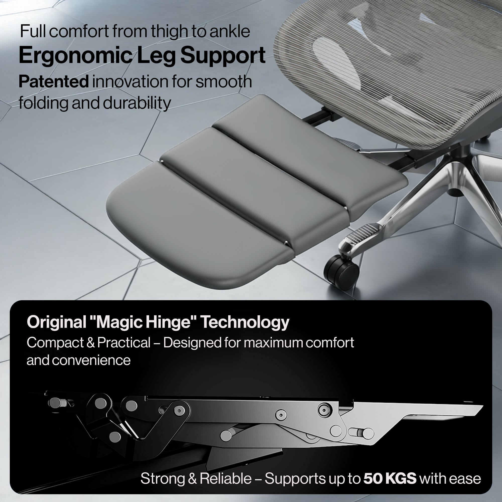 Drogo Flow 360 Ergonomic Office Chair With Patented Flow Technology & Cable Mechanism