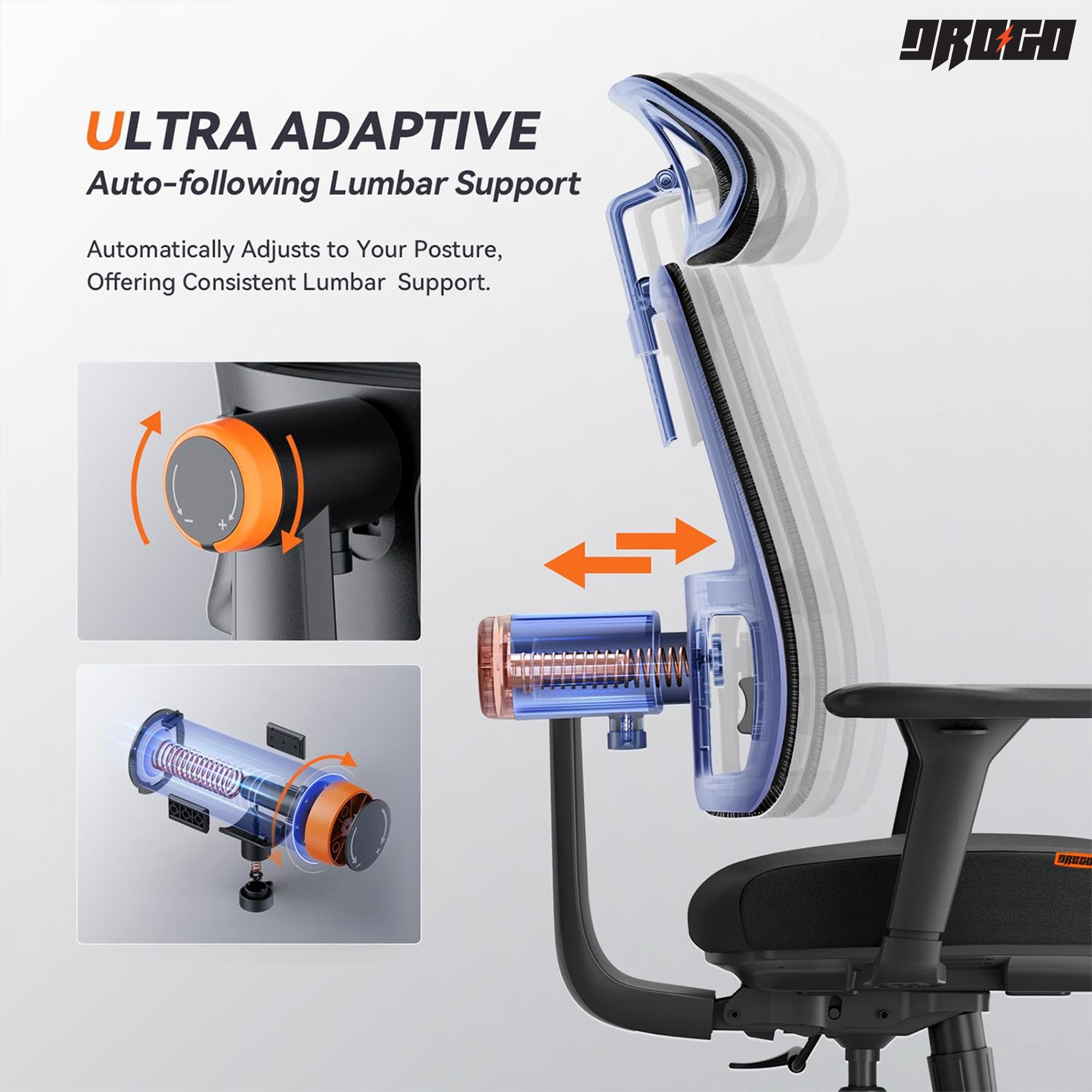 Drogo SitSmart Ergonomic Office Chair for Work from Home