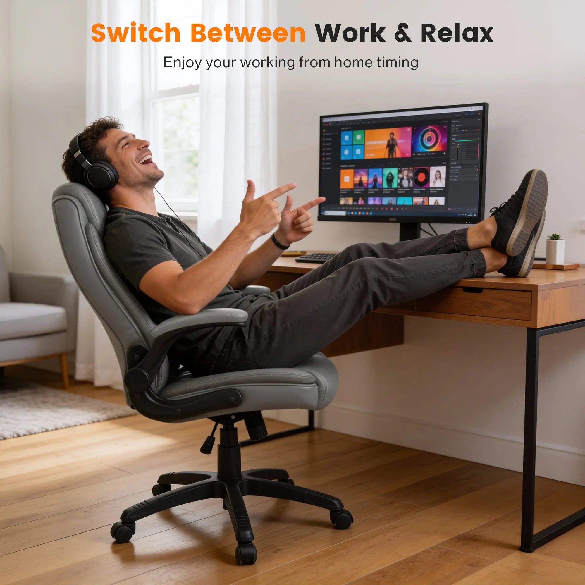 Drogo Dominus Ergonomic Leather Office Chair Drogo India