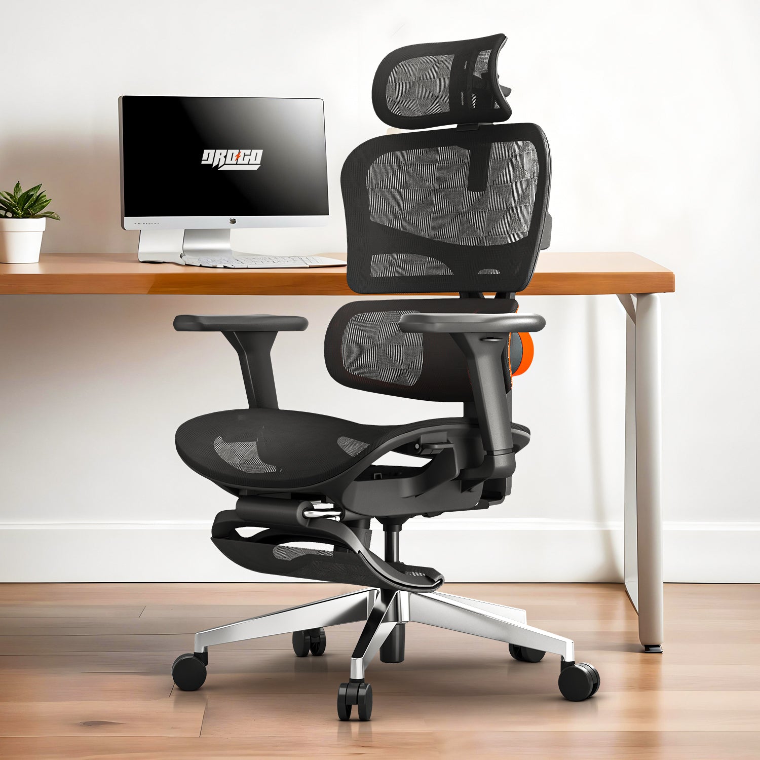 DROGO Advance Posture Pro Ergonomic Full Mesh Office Chair for Work from Home, High Back Computer Chair with Adaptive Lumbar Support, 4D Adjustable Armrest