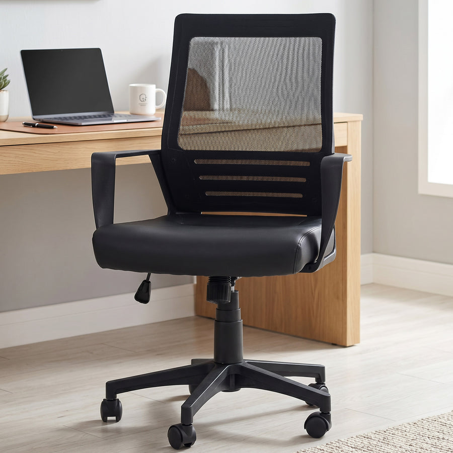 Drogo Lumina Ergonomic Chair Premium Leatherette Office Chair for Work at Home